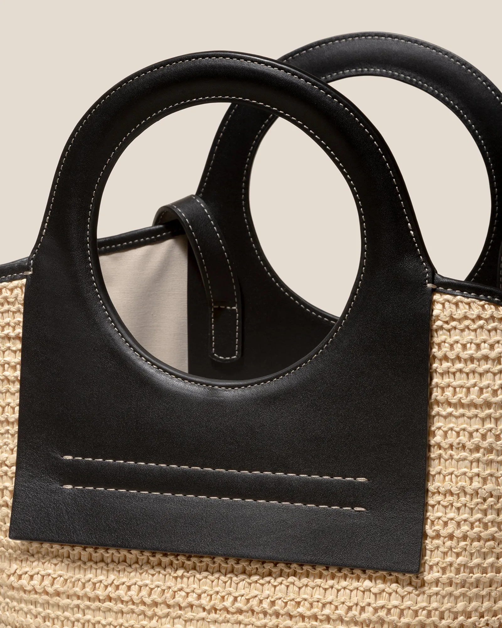 CALA S RAFFIA - Leather-trimmed Tote Bag sold by Hereu Studio product image thumbnail 2