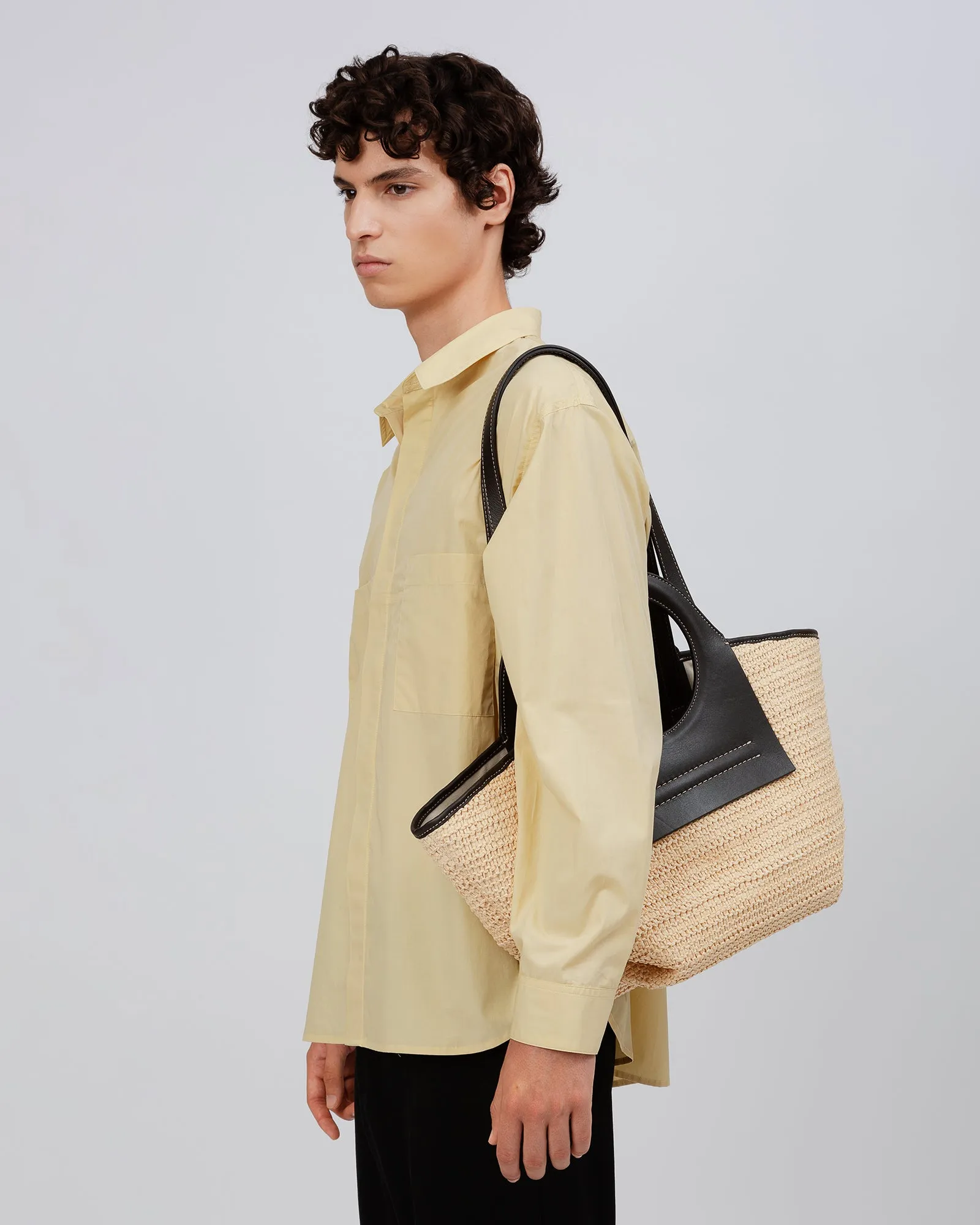 CALA S RAFFIA - Leather-trimmed Tote Bag sold by Hereu Studio product image thumbnail 5