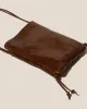 TRENA MINI CRINKLED GLOSSY - Flat Square Crossbody Bag sold by Hereu Studio