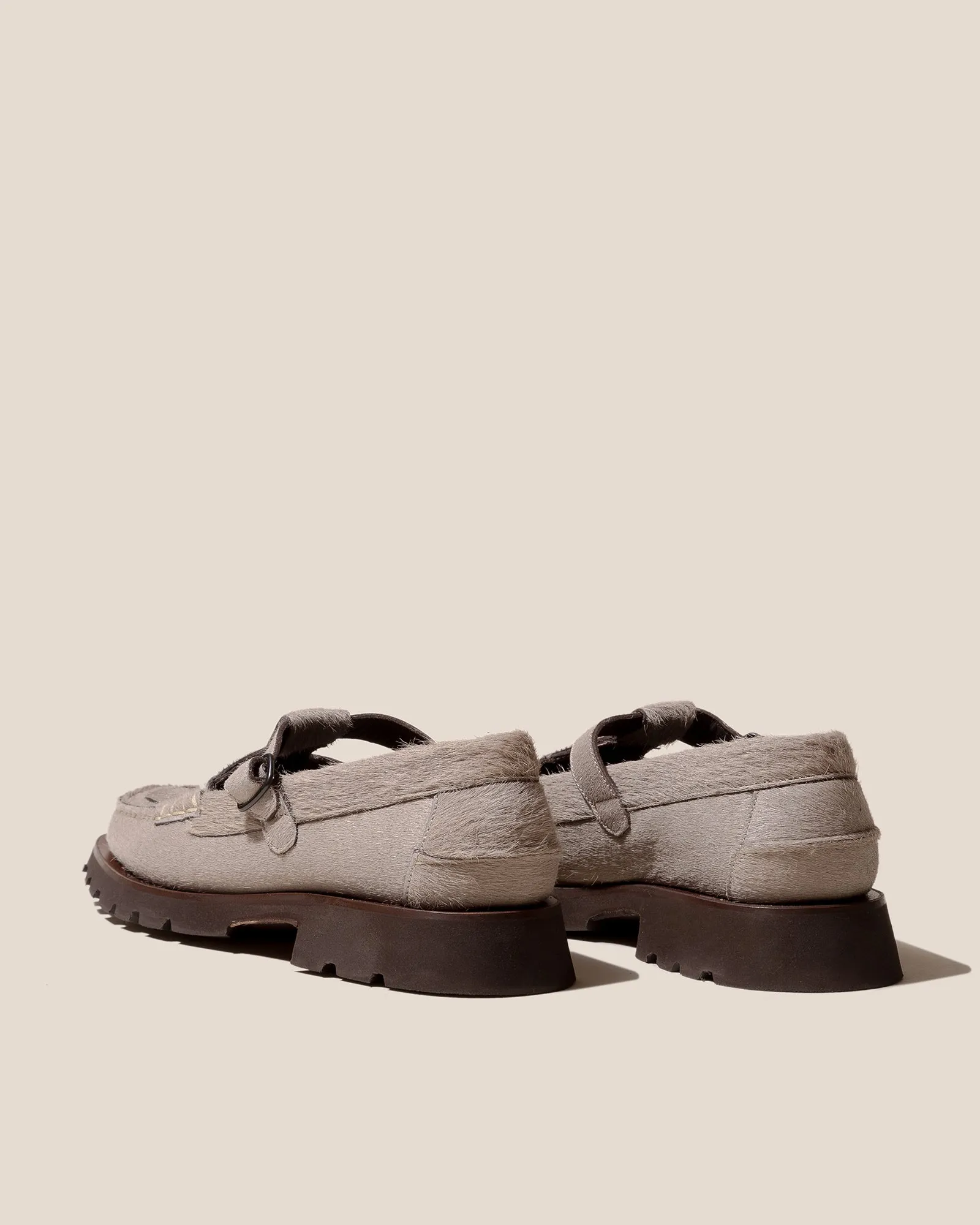 SOLLER SPORT CALF HAIR - Tread Sole T-Bar Loafer sold by Hereu Studio product image thumbnail 3