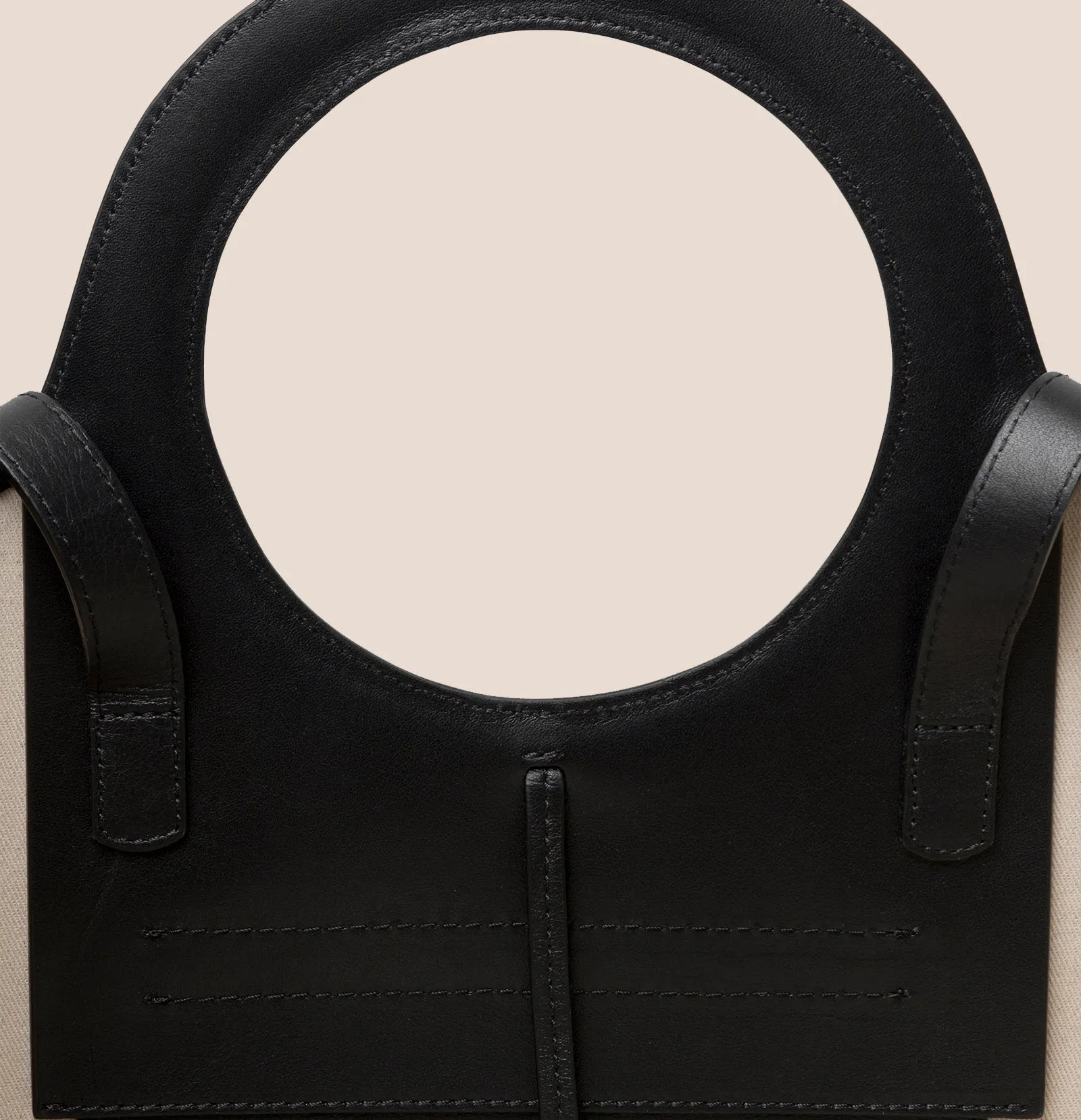 CALA S - Leather-trimmed Canvas Tote Bag sold by Hereu Studio product image thumbnail 4