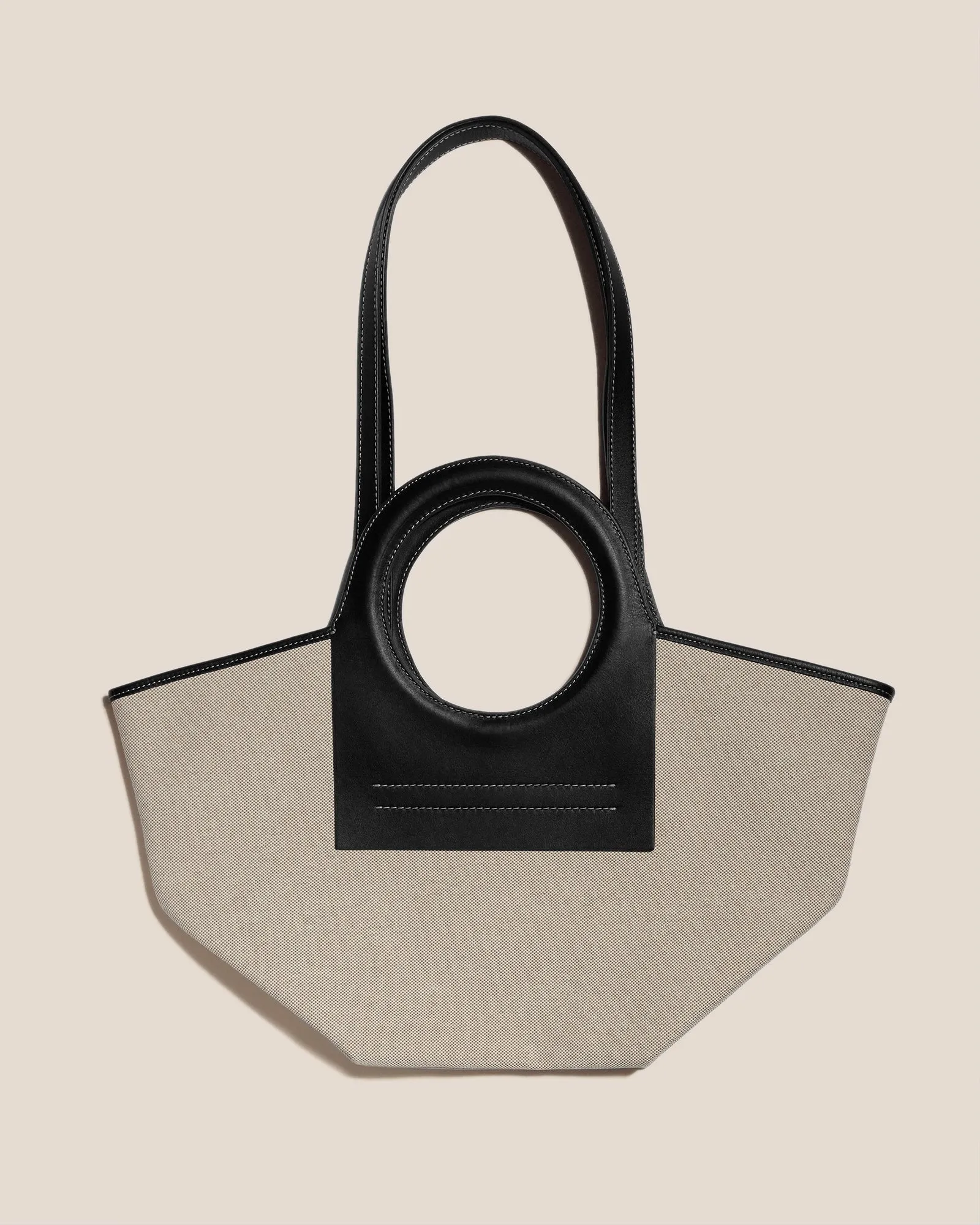 CALA S - Leather-trimmed Canvas Tote Bag sold by Hereu Studio