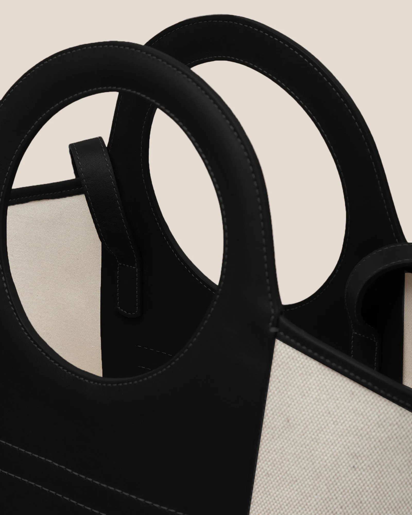 CALA S - Leather-trimmed Canvas Tote Bag sold by Hereu Studio product image thumbnail 2