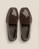 SINEU GLOSSY - Interlaced-detail Slip-on Loafer sold by Hereu Studio