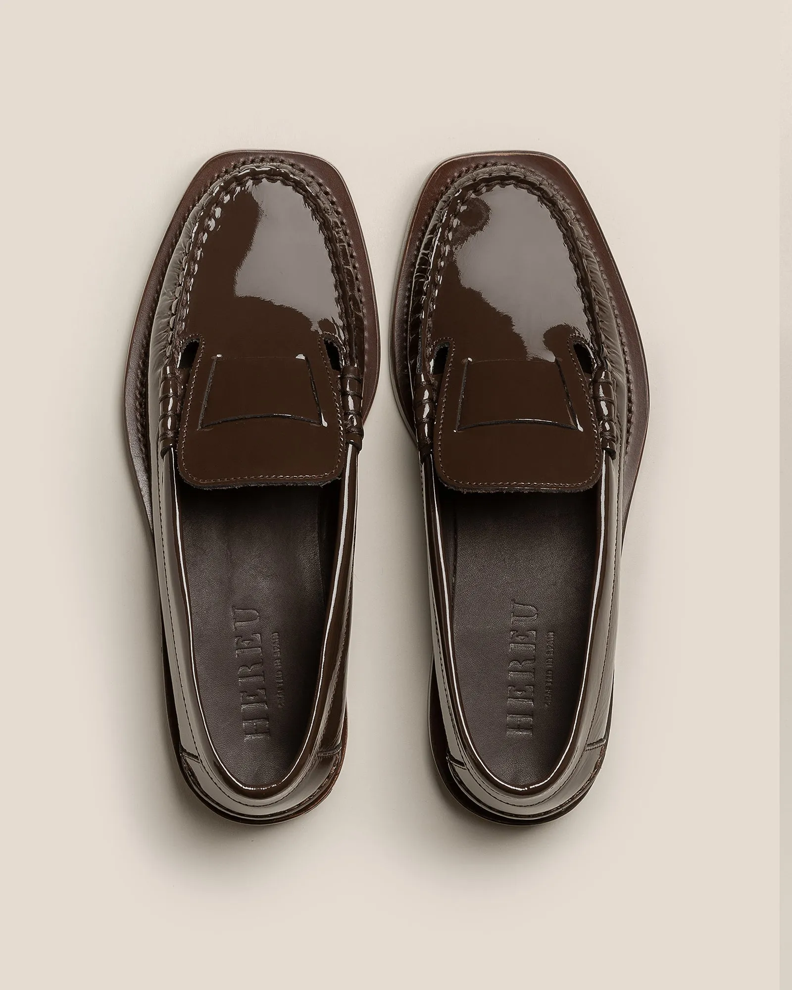 SINEU GLOSSY - Interlaced-detail Slip-on Loafer sold by Hereu Studio product image thumbnail 2