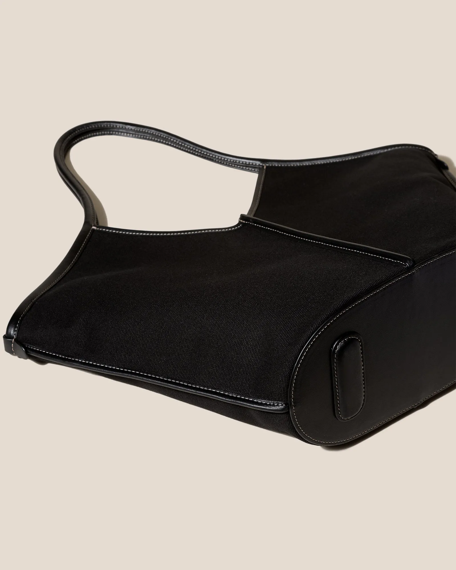 CALELLA - Leather-trimmed Organic Cotton Tote Bag sold by Hereu Studio product image thumbnail 5