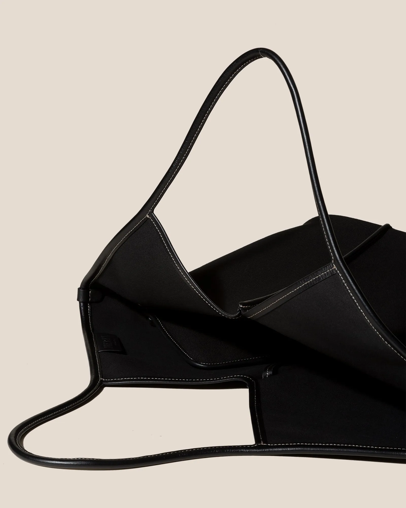 CALELLA - Leather-trimmed Organic Cotton Tote Bag sold by Hereu Studio product image thumbnail 2