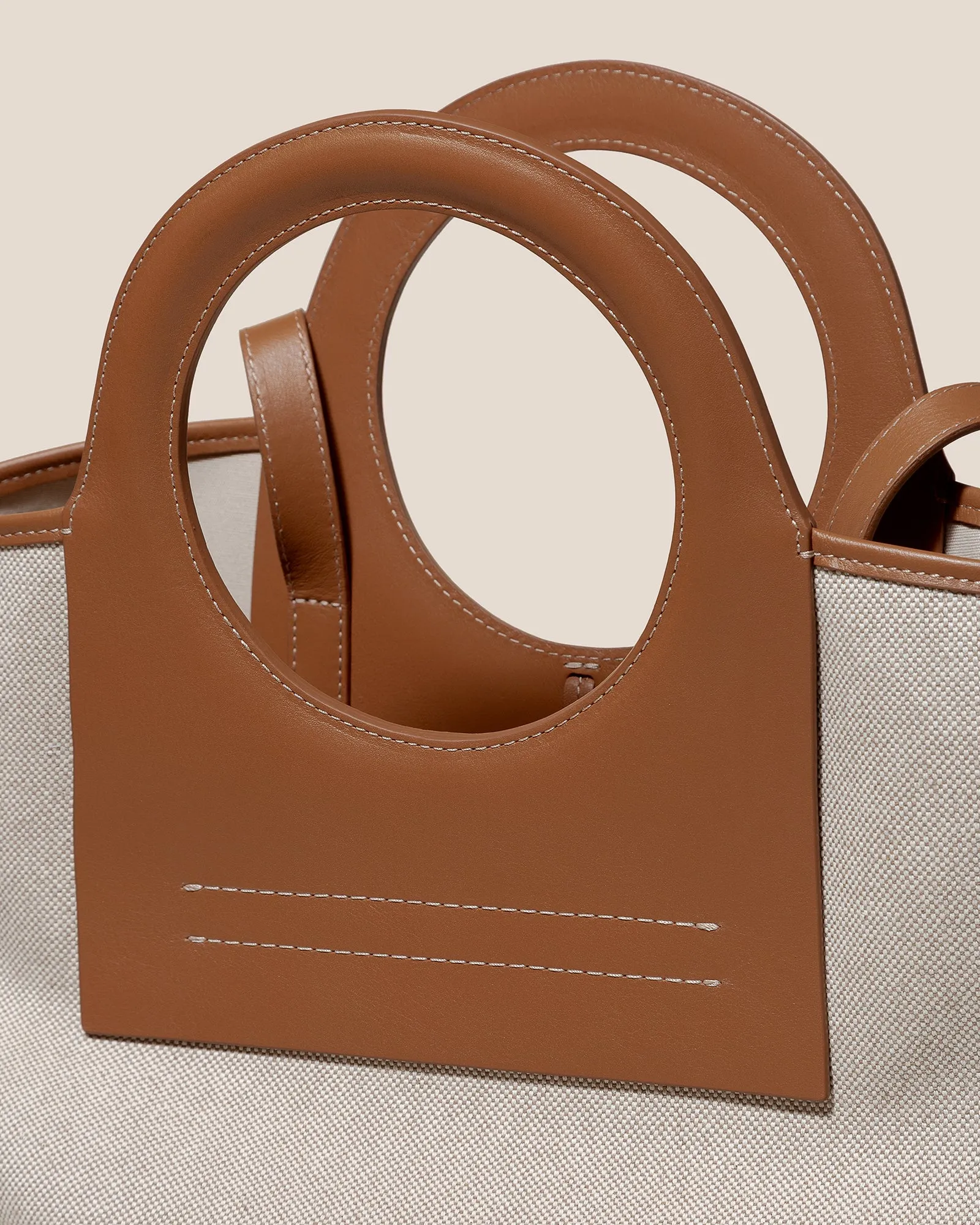 CALA L - Leather-trimmed Canvas Tote Bag sold by Hereu Studio product image thumbnail 3