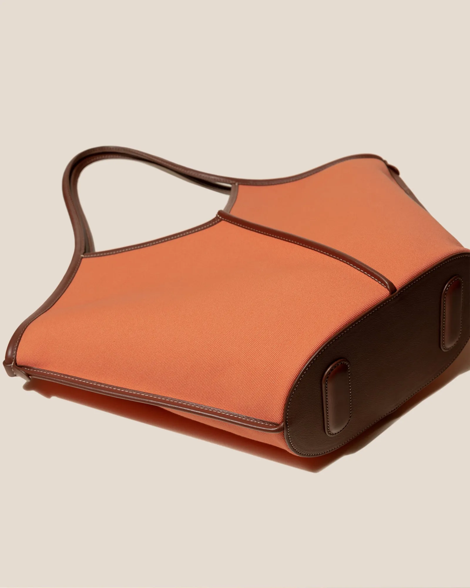 CALELLA - Leather-trimmed Organic Cotton Tote Bag sold by Hereu Studio product image thumbnail 5