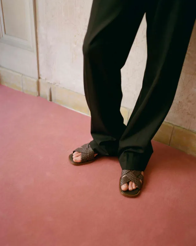 PENYO - Men's Crossover Woven Sandal made by Hereu Studio