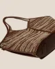 CALELLA RAFFIA BICOLOUR - Leather-trimmed Tote Bag sold by Hereu Studio