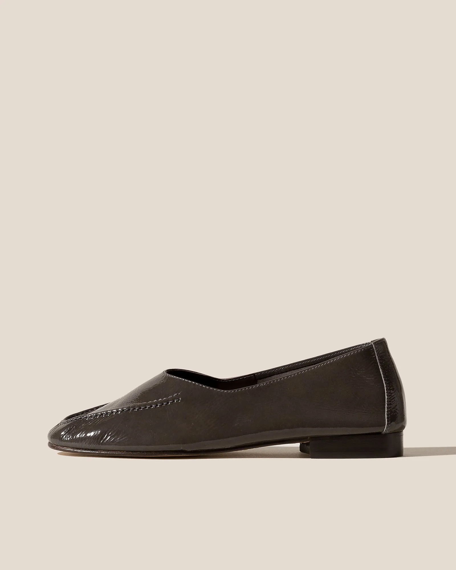 JULIOL CRINKLED GLOSSY - High Cut Deconstructed Loafer sold by Hereu Studio