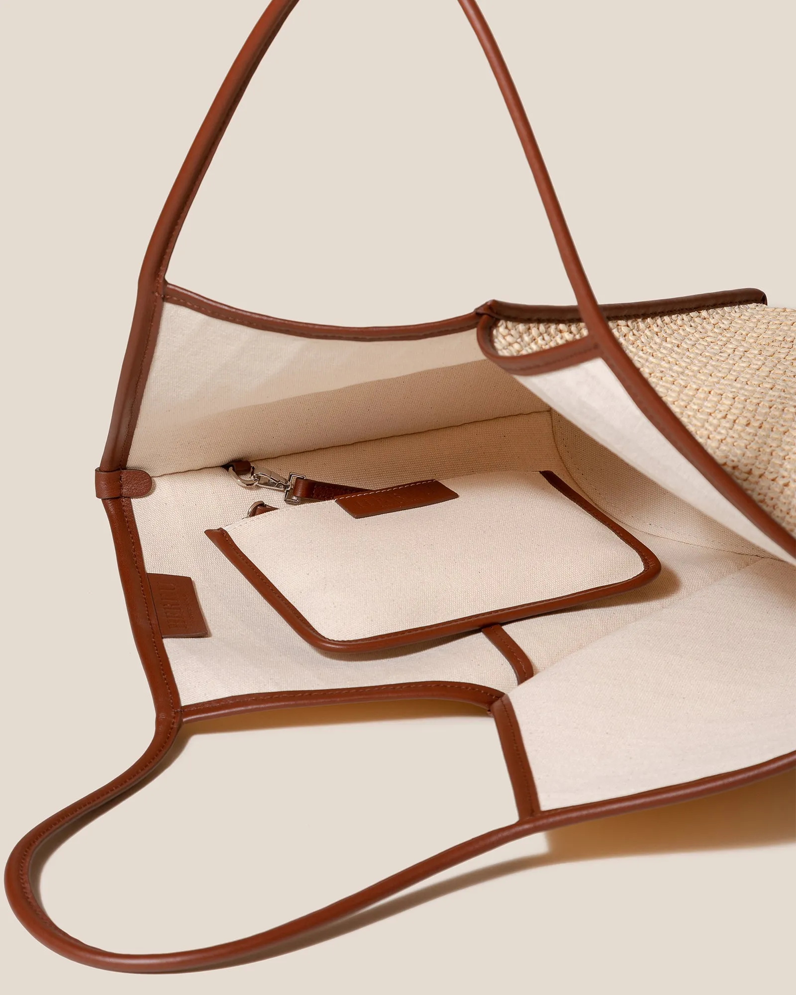 CALELLA RAFFIA - Leather-trimmed Tote Bag sold by Hereu Studio product image thumbnail 4