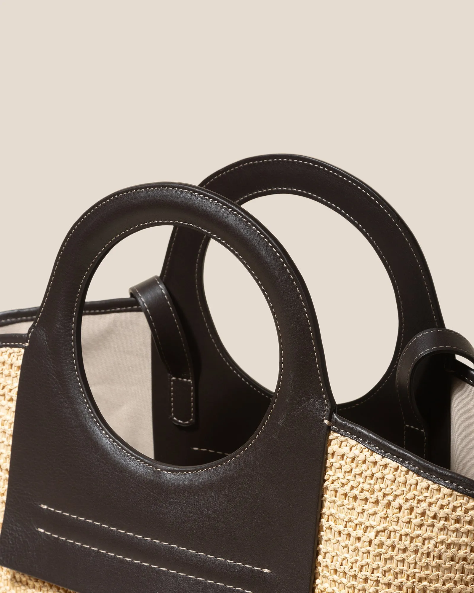 CALA S RAFFIA - Leather-trimmed Tote Bag sold by Hereu Studio product image thumbnail 2