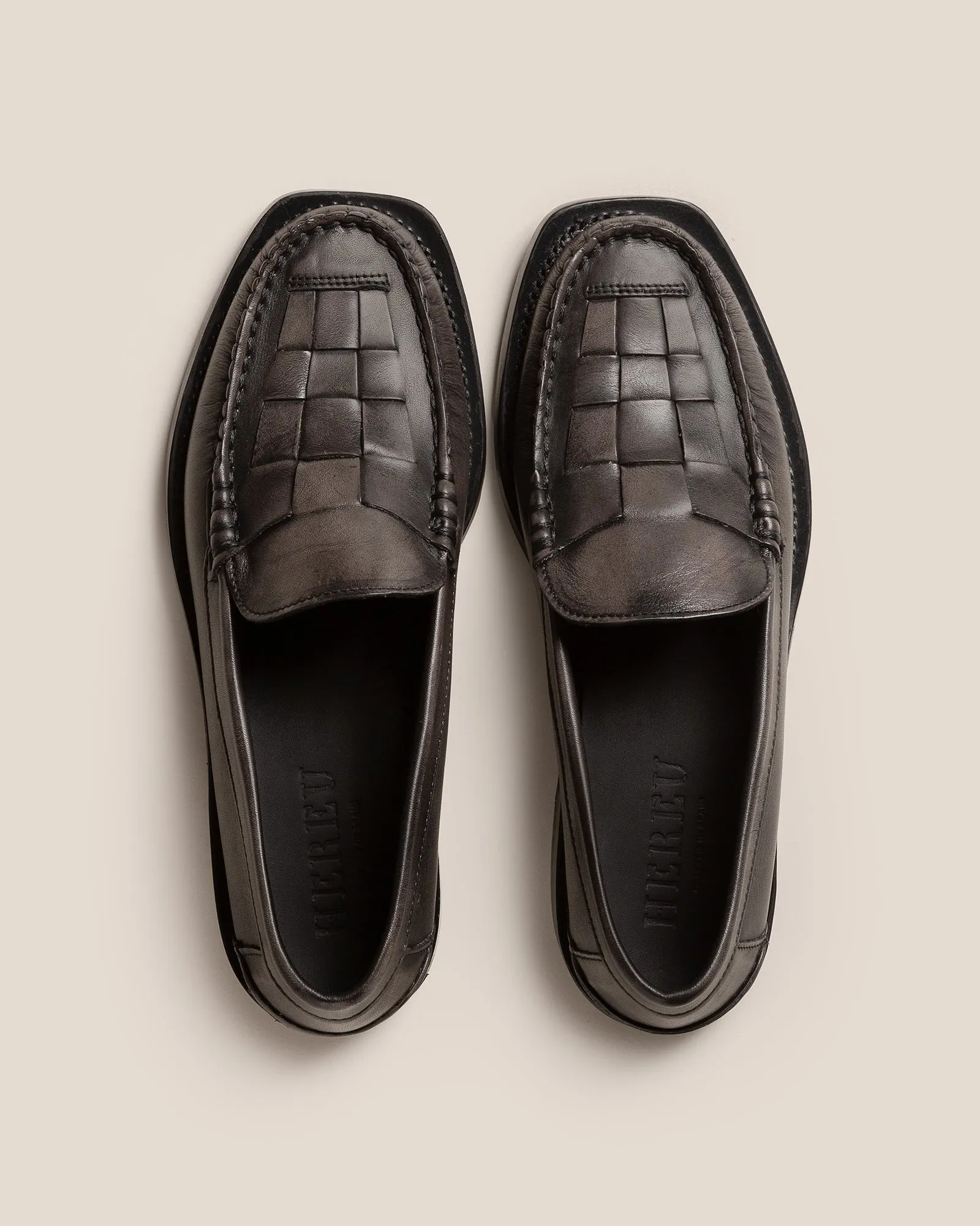 NOMBELA DUOTONE - Interwoven Detail Slip-on Loafer sold by Hereu Studio