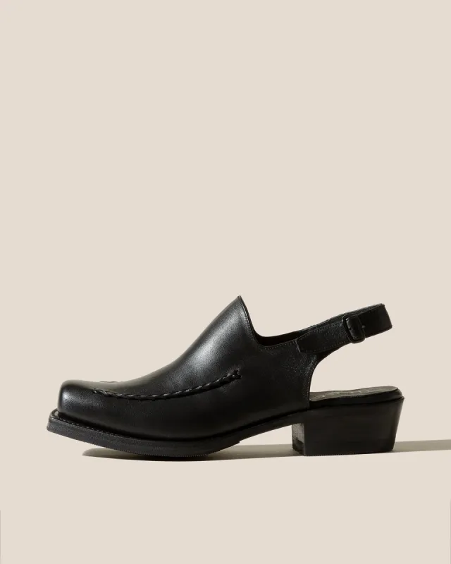 SAURA - Square-Toe Slingback Clog made by Hereu Studio
