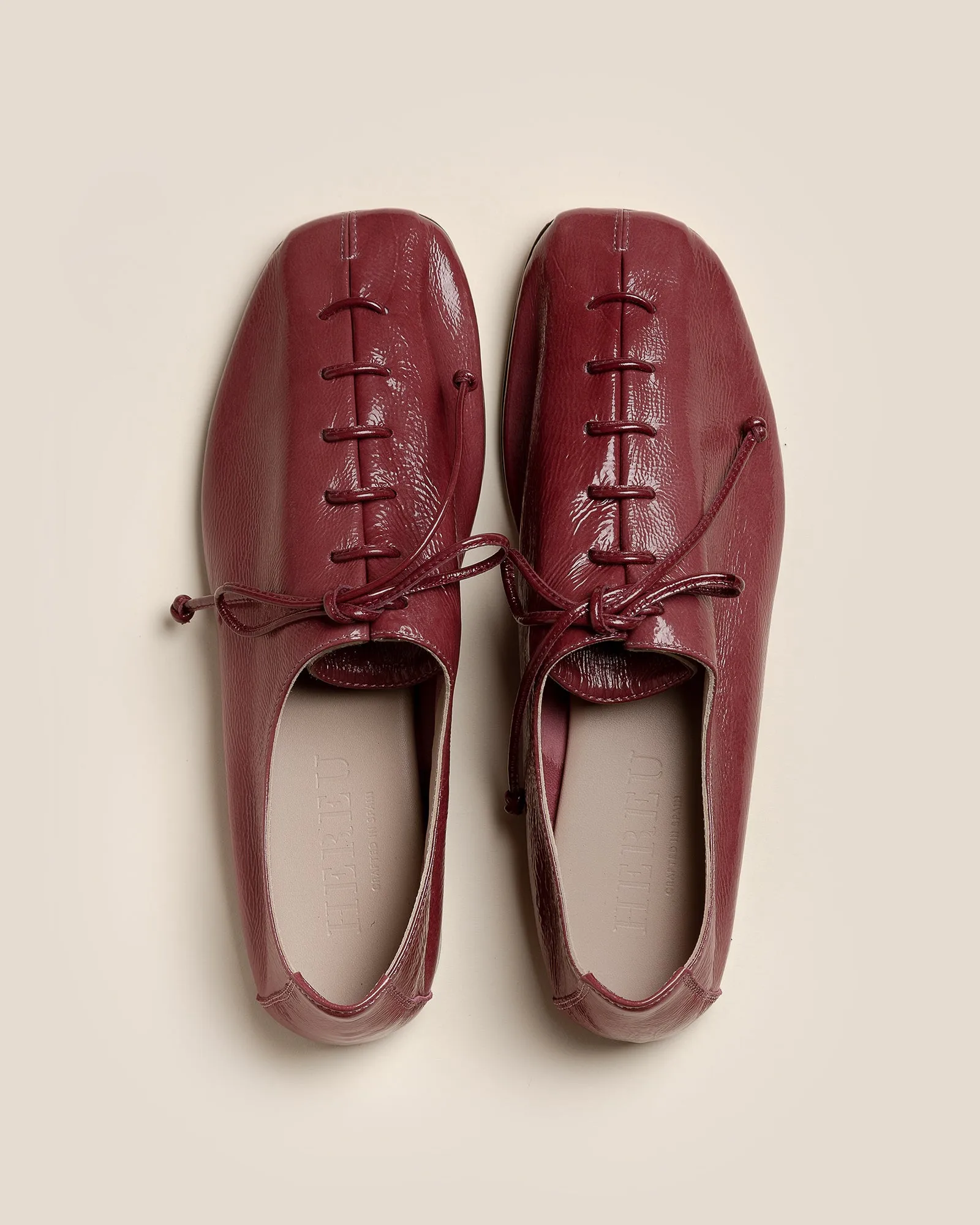 PLEGADA CRINKLED GLOSSY - Deconstructed Lace-up Shoe sold by Hereu Studio product image thumbnail 2