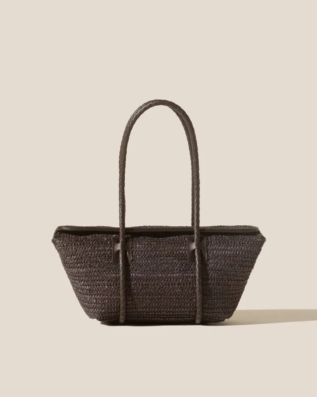 FORNA RAFFIA - Leather Framed Shoulder Bag sold by Hereu Studio