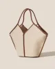 CALELLA - Leather-trimmed Organic Cotton Tote Bag sold by Hereu Studio