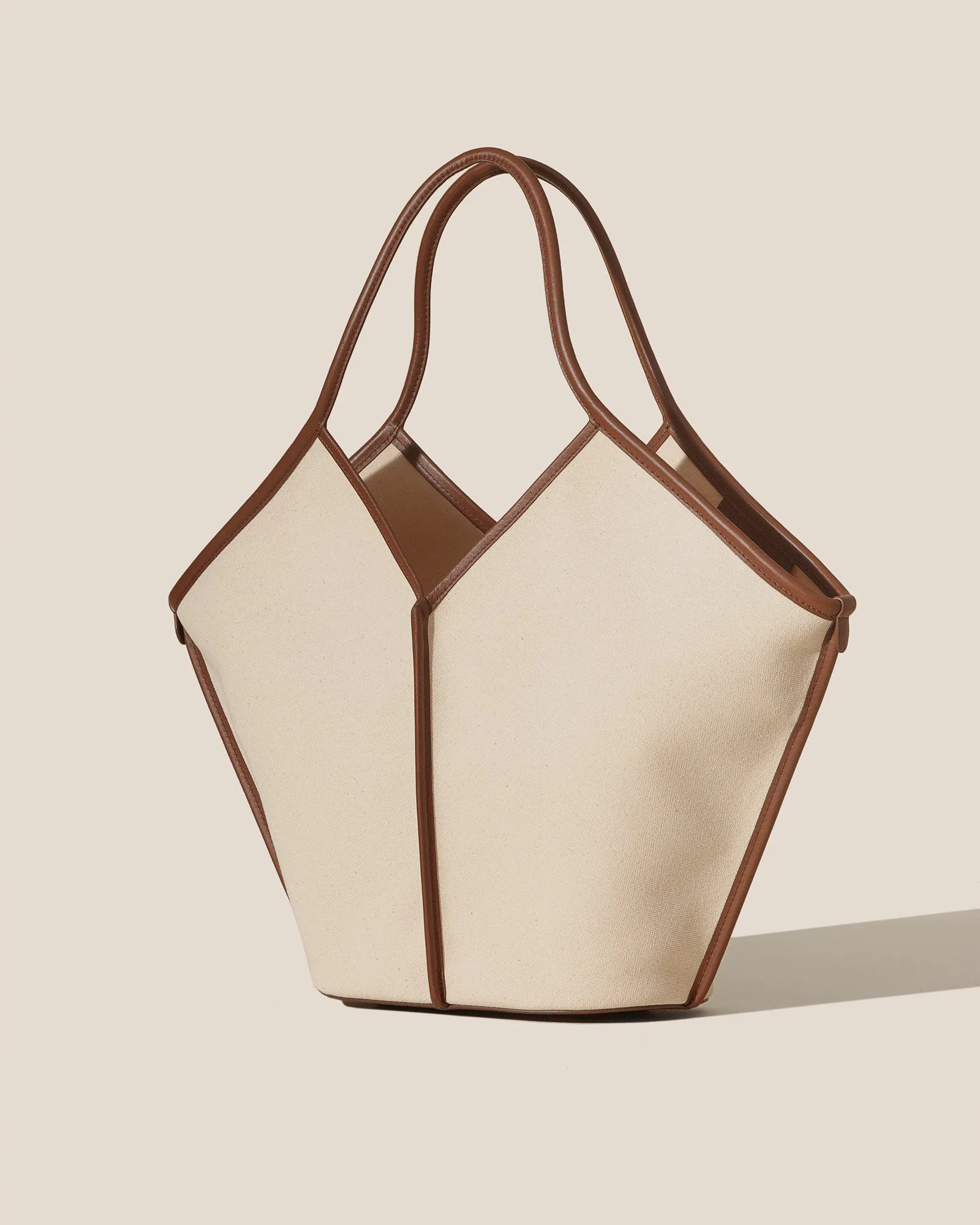 CALELLA - Leather-trimmed Organic Cotton Tote Bag sold by Hereu Studio product image thumbnail 2