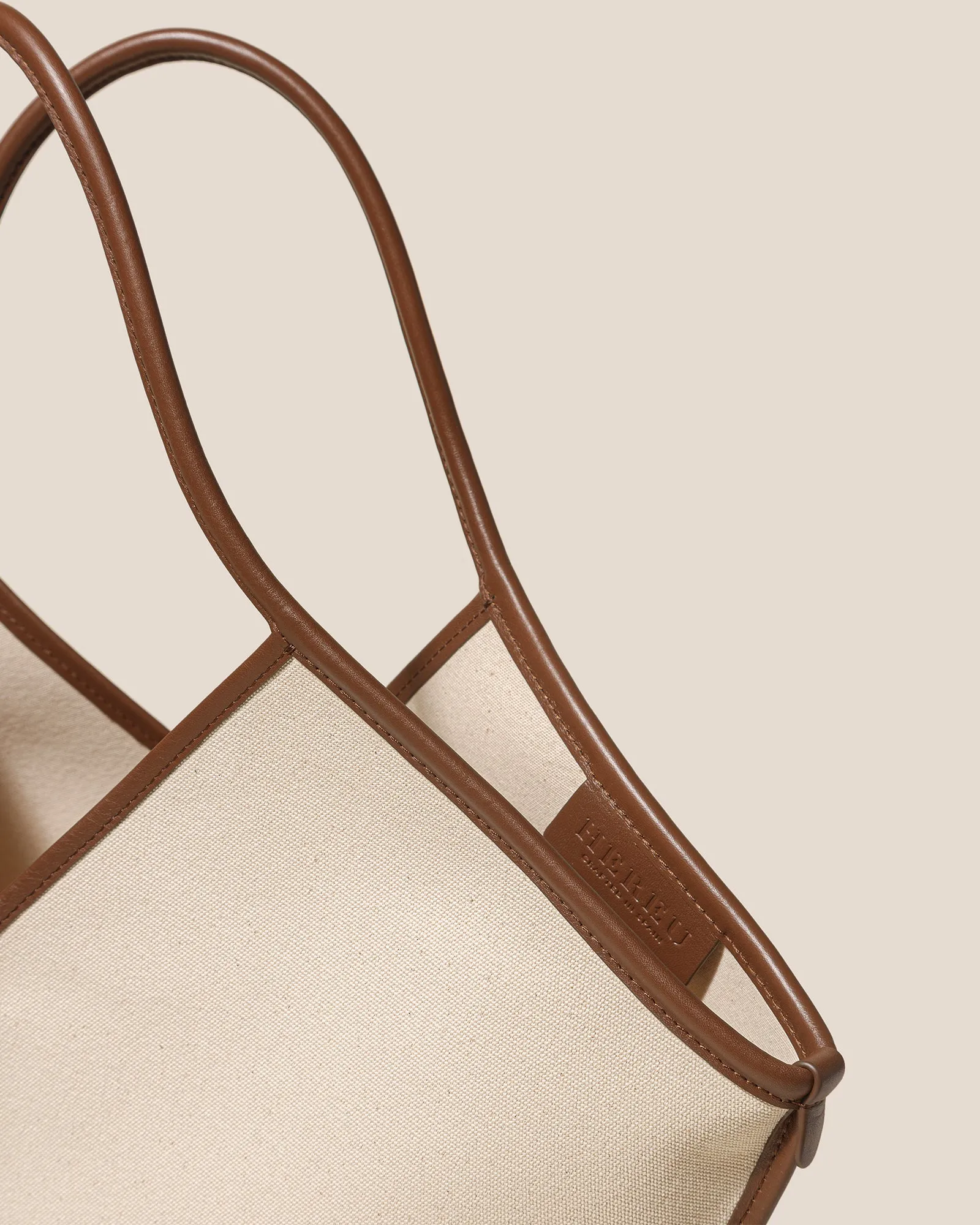 CALELLA - Leather-trimmed Organic Cotton Tote Bag sold by Hereu Studio product image thumbnail 3