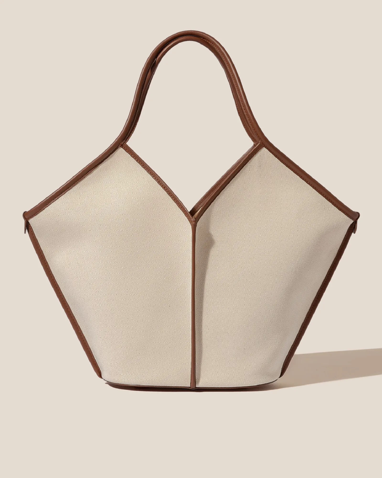 CALELLA - Leather-trimmed Organic Cotton Tote Bag sold by Hereu Studio