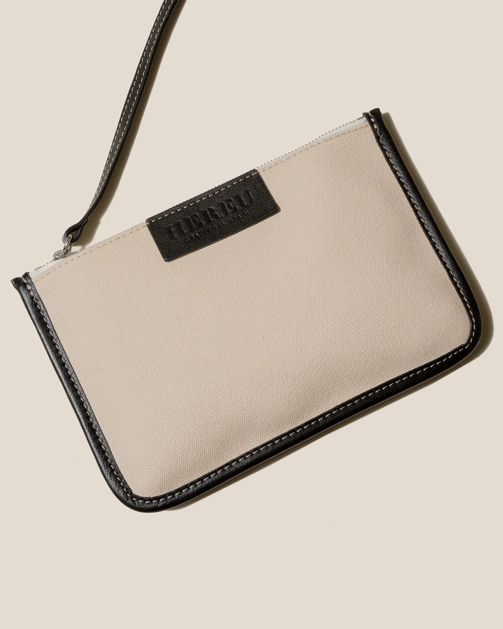 DUNA - Leather-trimmed Organic Cotton Tote Bag sold by Hereu Studio product image thumbnail 5