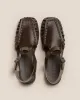 ALARO - Square-Toe T-bar Sandal sold by Hereu Studio