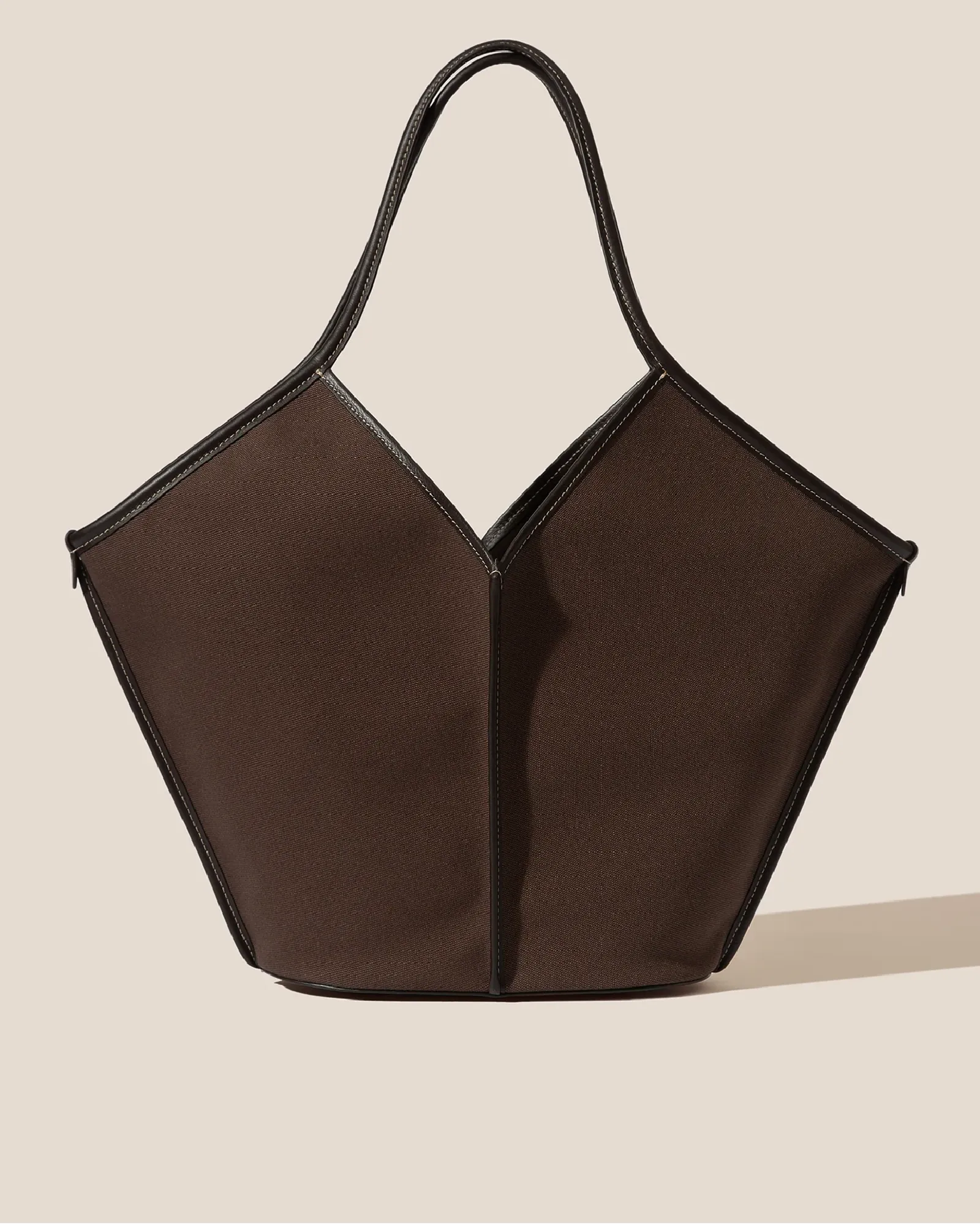 CALELLA - Leather-trimmed Organic Cotton Tote Bag sold by Hereu Studio