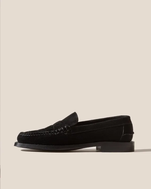 NOMBELA SUEDE - FOR ALL - Interwoven Detail Slip-on Loafer sold by Hereu Studio