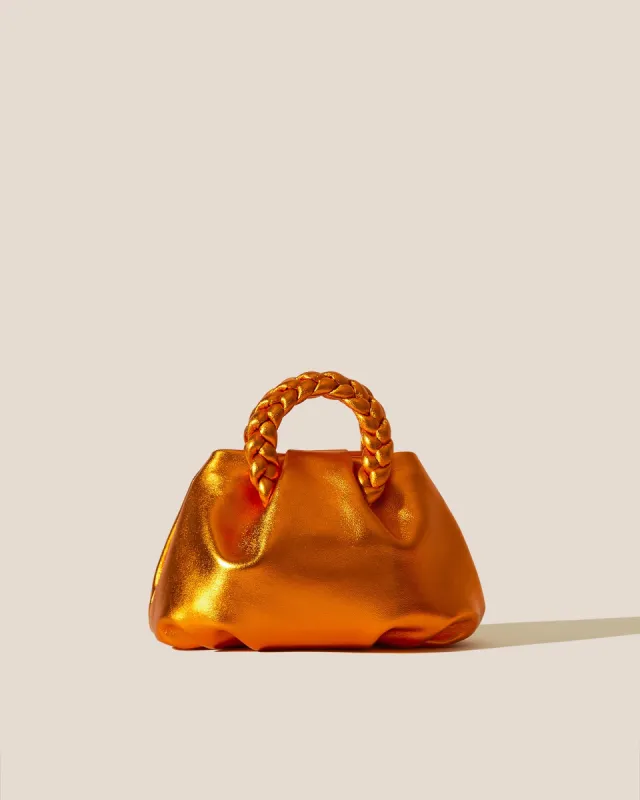BOMBON METALLIC - Plaited-handle Leather Handbag sold by Hereu Studio