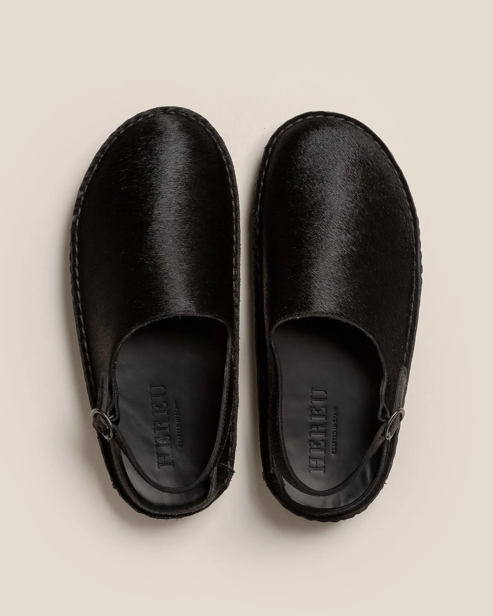 CARGOL CALF HAIR - Whipstitched Slingback Clog sold by Hereu Studio product image thumbnail 4