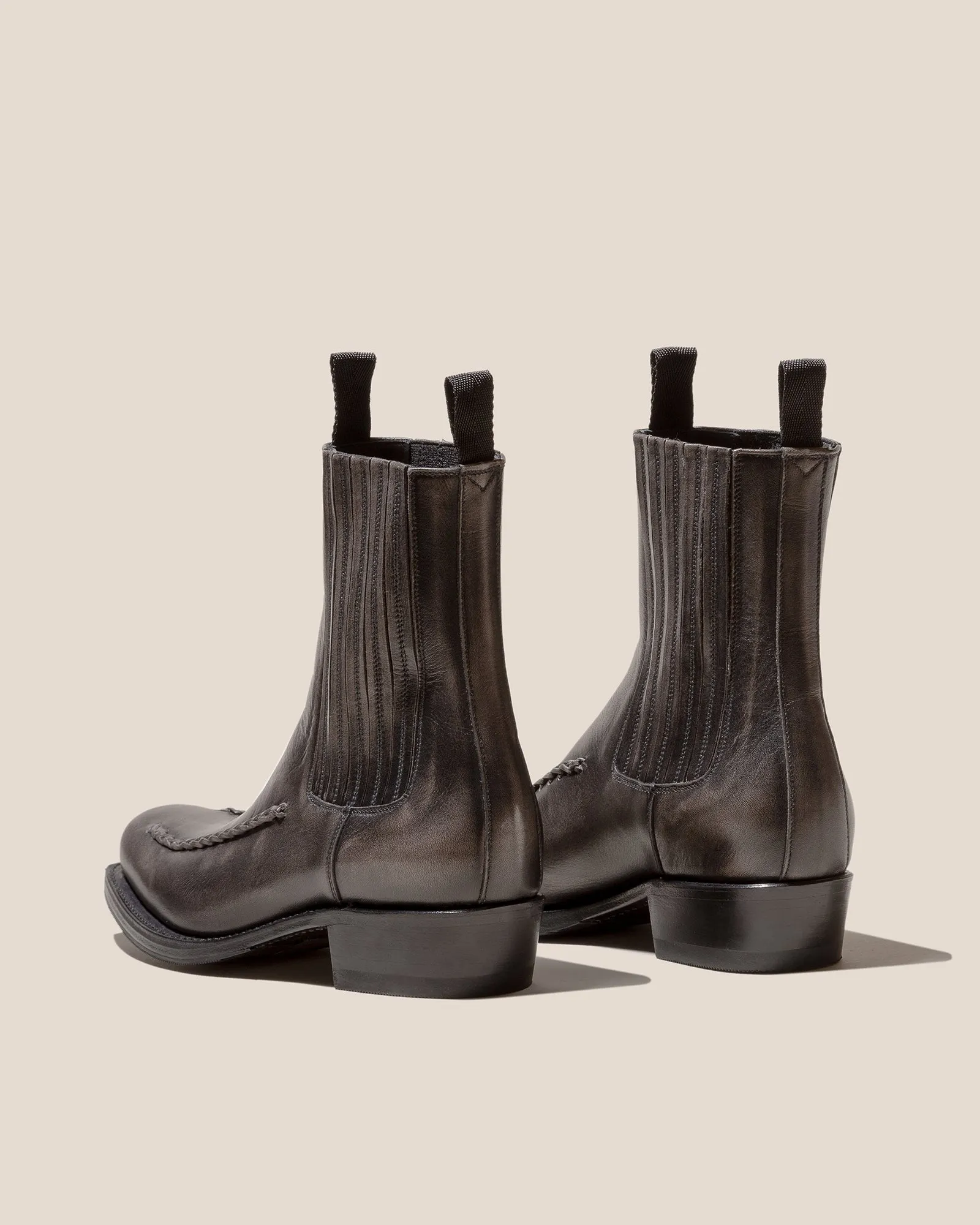 AGULLA - Square-Toe Braided Detail Chelsea Boot sold by Hereu Studio product image thumbnail 3