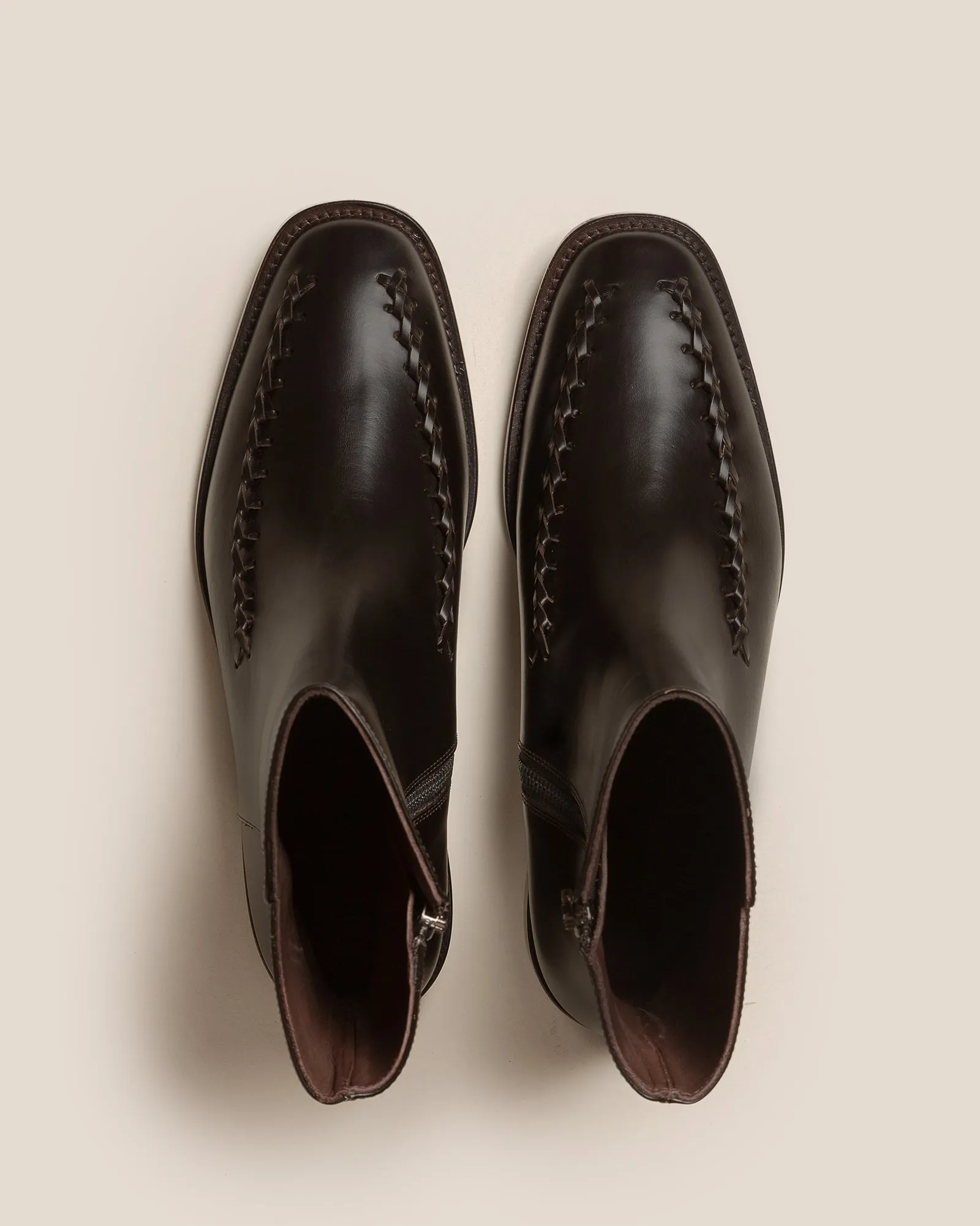 METLA POLISHED - Almond Toe Mid Calf Boot sold by Hereu Studio product image thumbnail 3