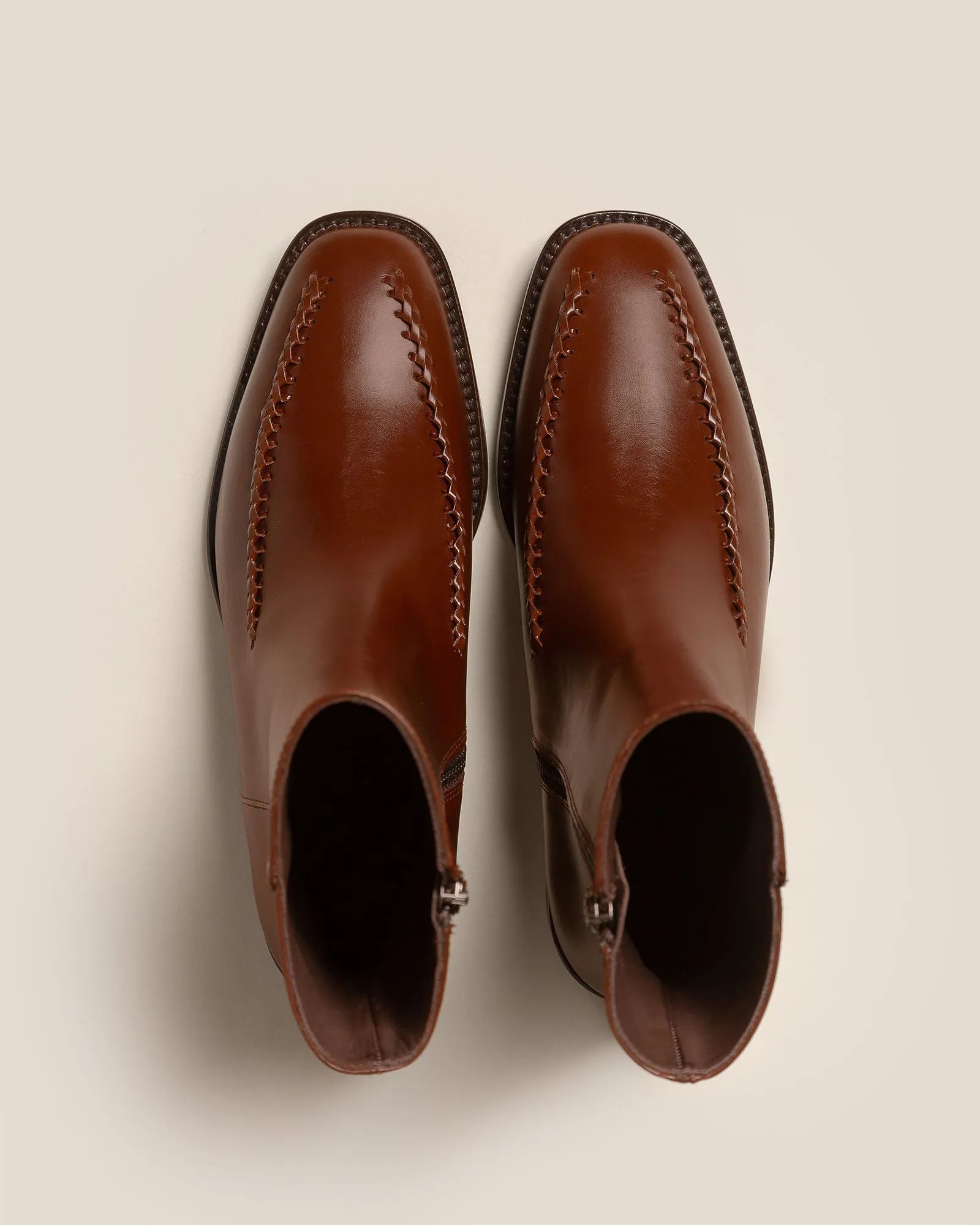 METLA POLISHED - Almond Toe Mid Calf Boot sold by Hereu Studio product image thumbnail 2