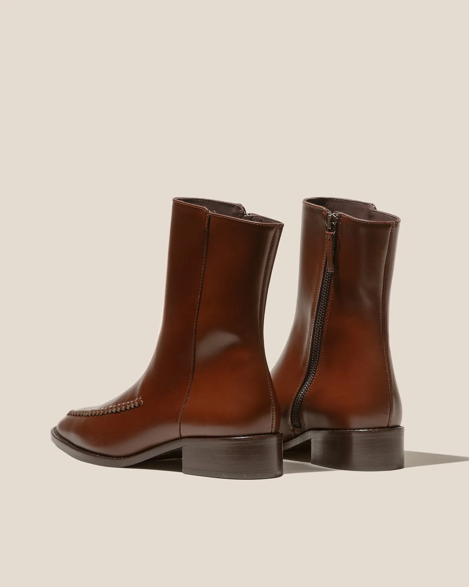 METLA POLISHED - Almond Toe Mid Calf Boot sold by Hereu Studio product image thumbnail 3