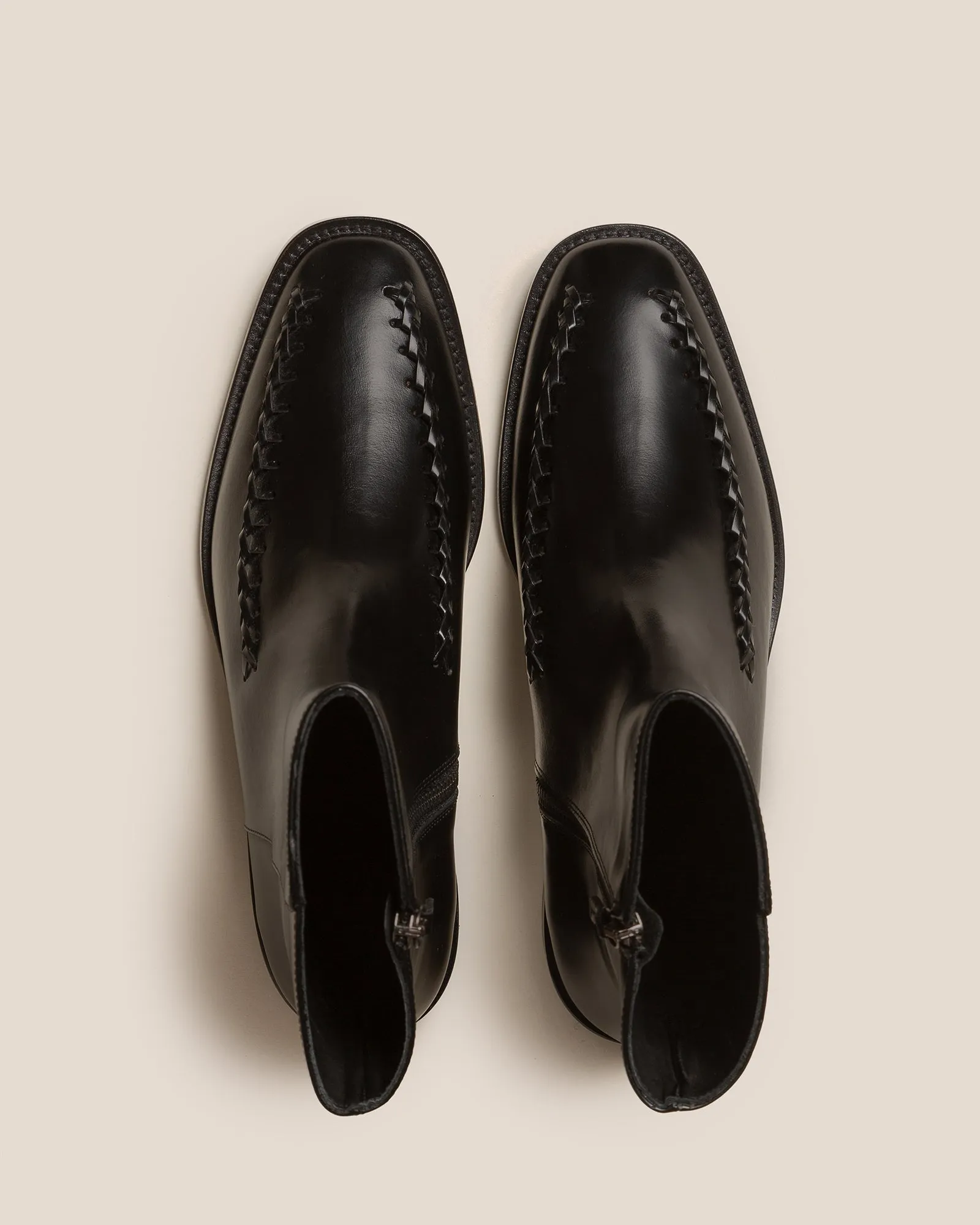 METLA POLISHED - Almond Toe Mid Calf Boot sold by Hereu Studio product image thumbnail 2