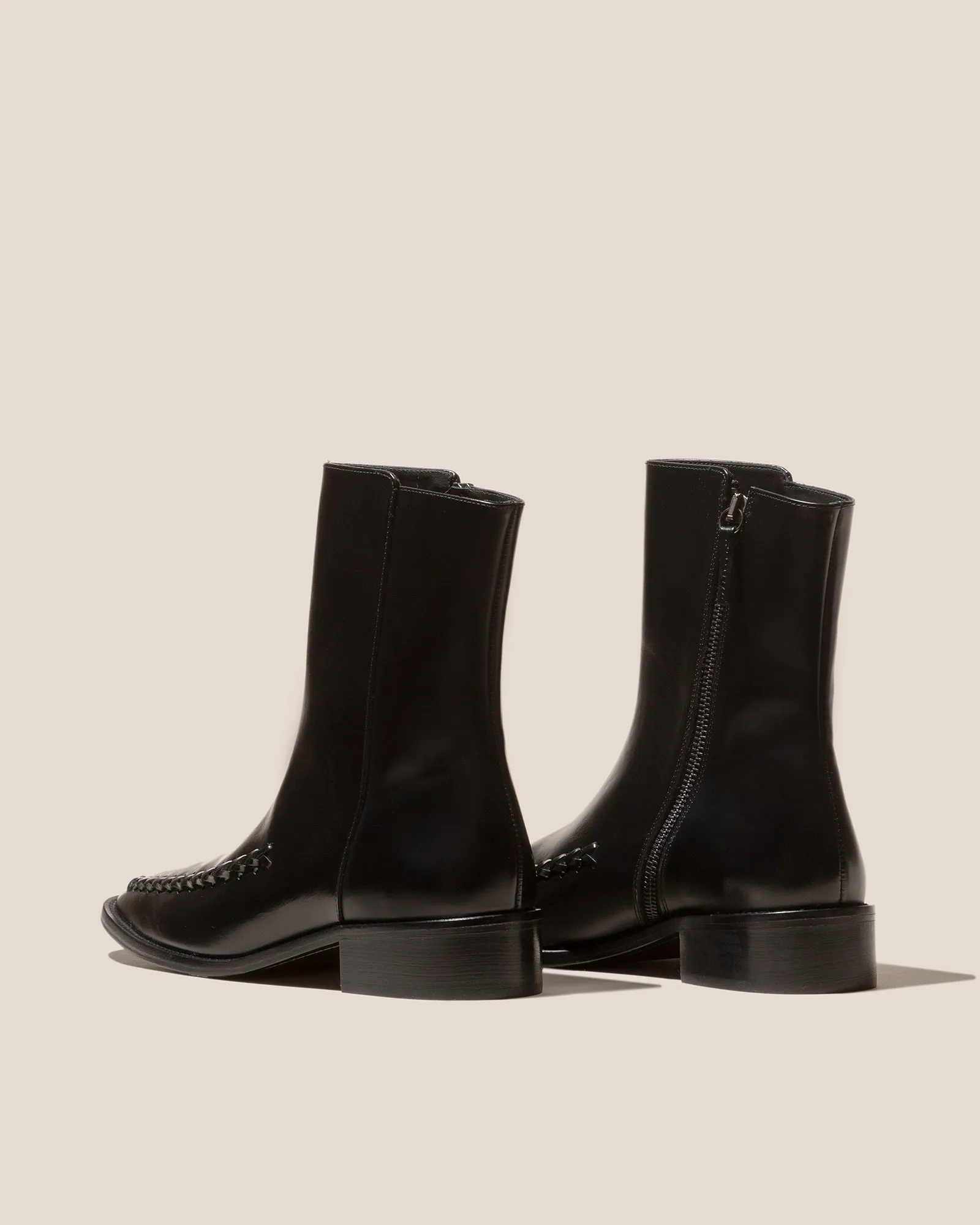 METLA POLISHED - Almond Toe Mid Calf Boot sold by Hereu Studio product image thumbnail 3