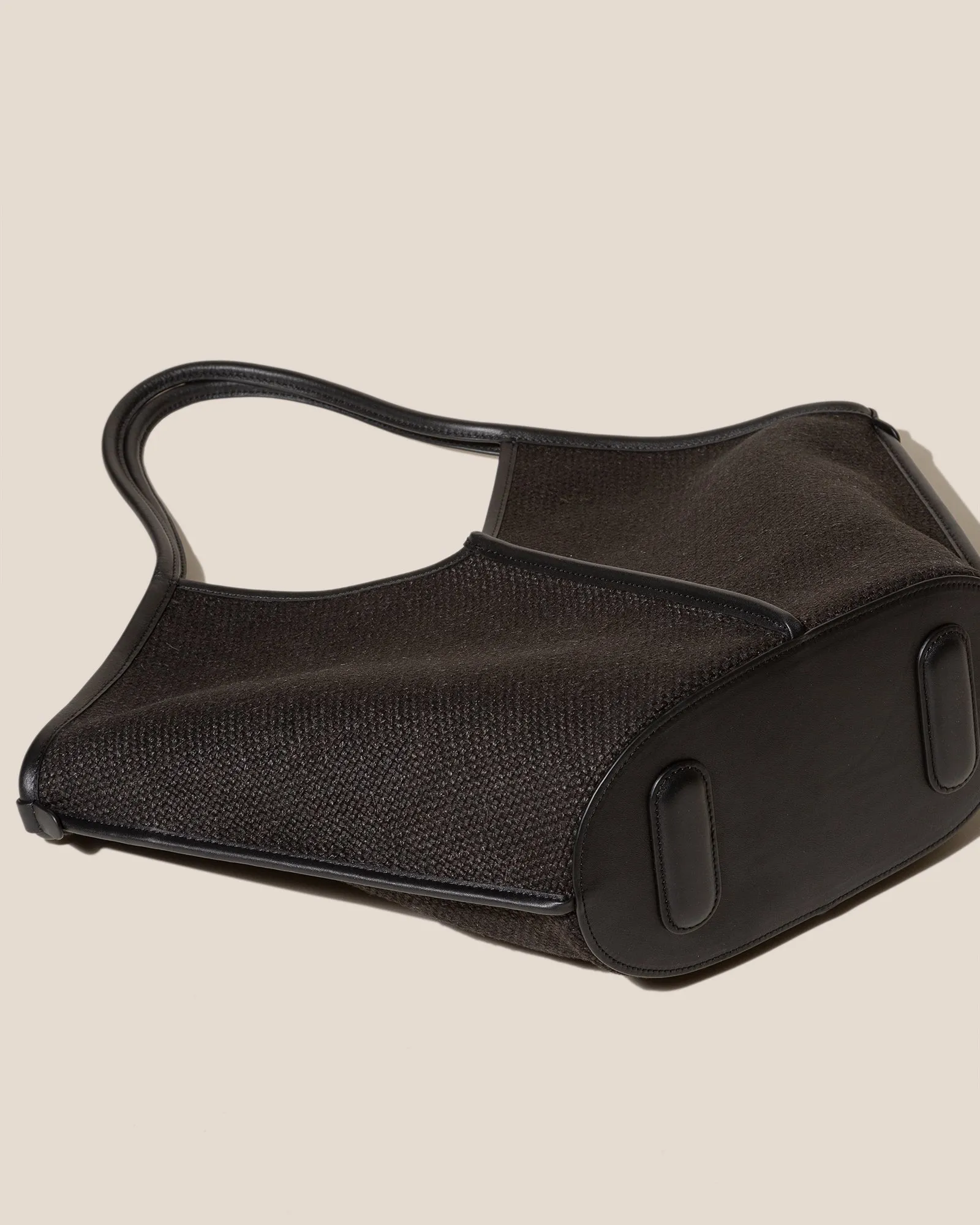 CALELLA WINTER - Leather-trimmed Organic Cotton Tote Bag sold by Hereu Studio product image thumbnail 5