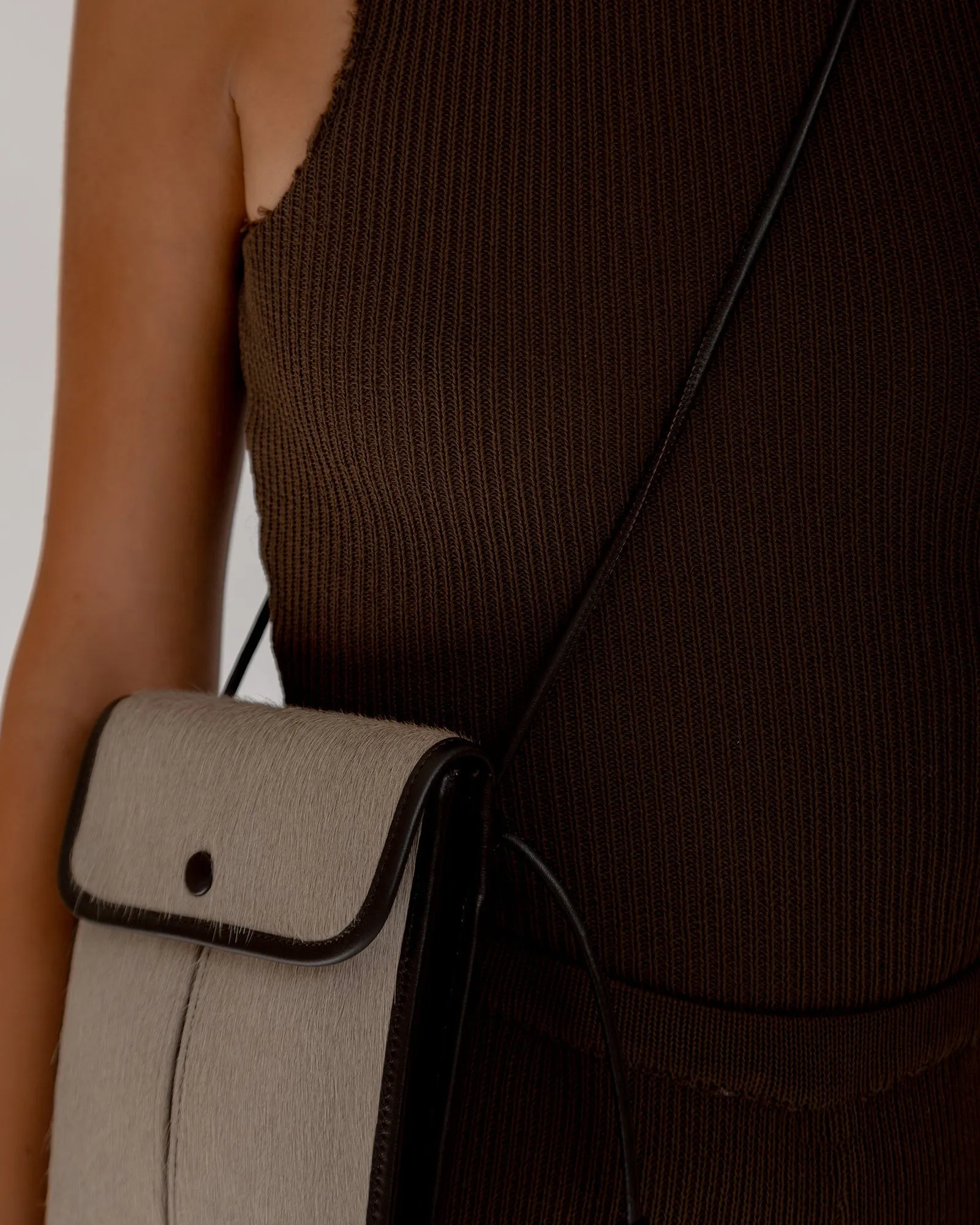 TERRA CALF HAIR - Square-Flat Crossbody Bag sold by Hereu Studio product image thumbnail 5