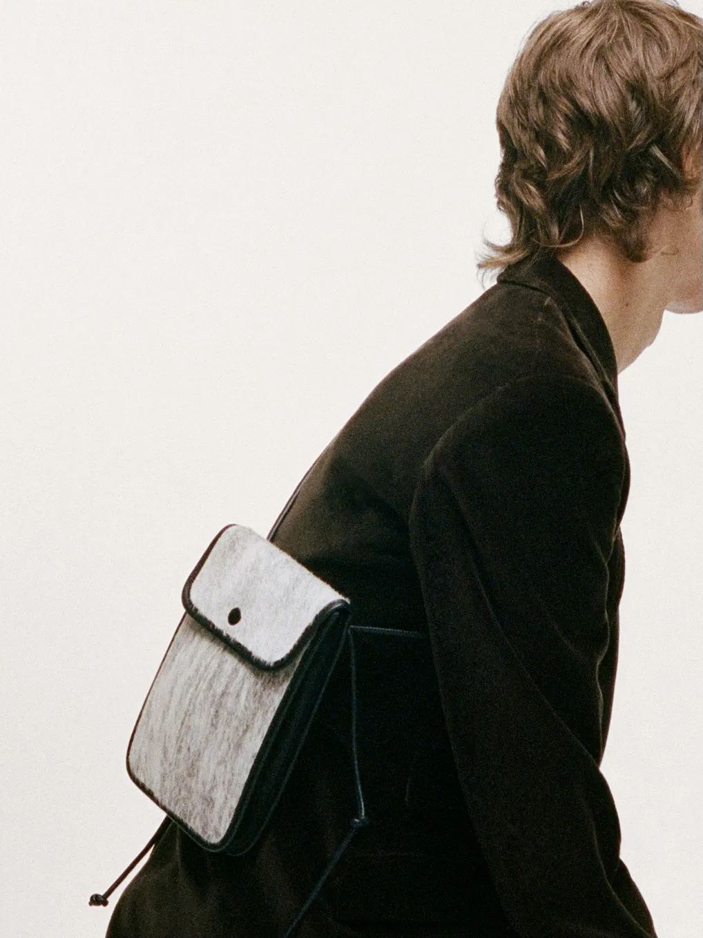 TERRA CALF HAIR - Square-Flat Crossbody Bag sold by Hereu Studio