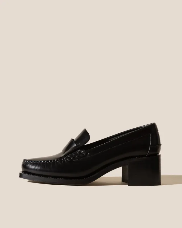 SINEU HEELED - Interlaced Detail Slip-On Loafer sold by Hereu Studio