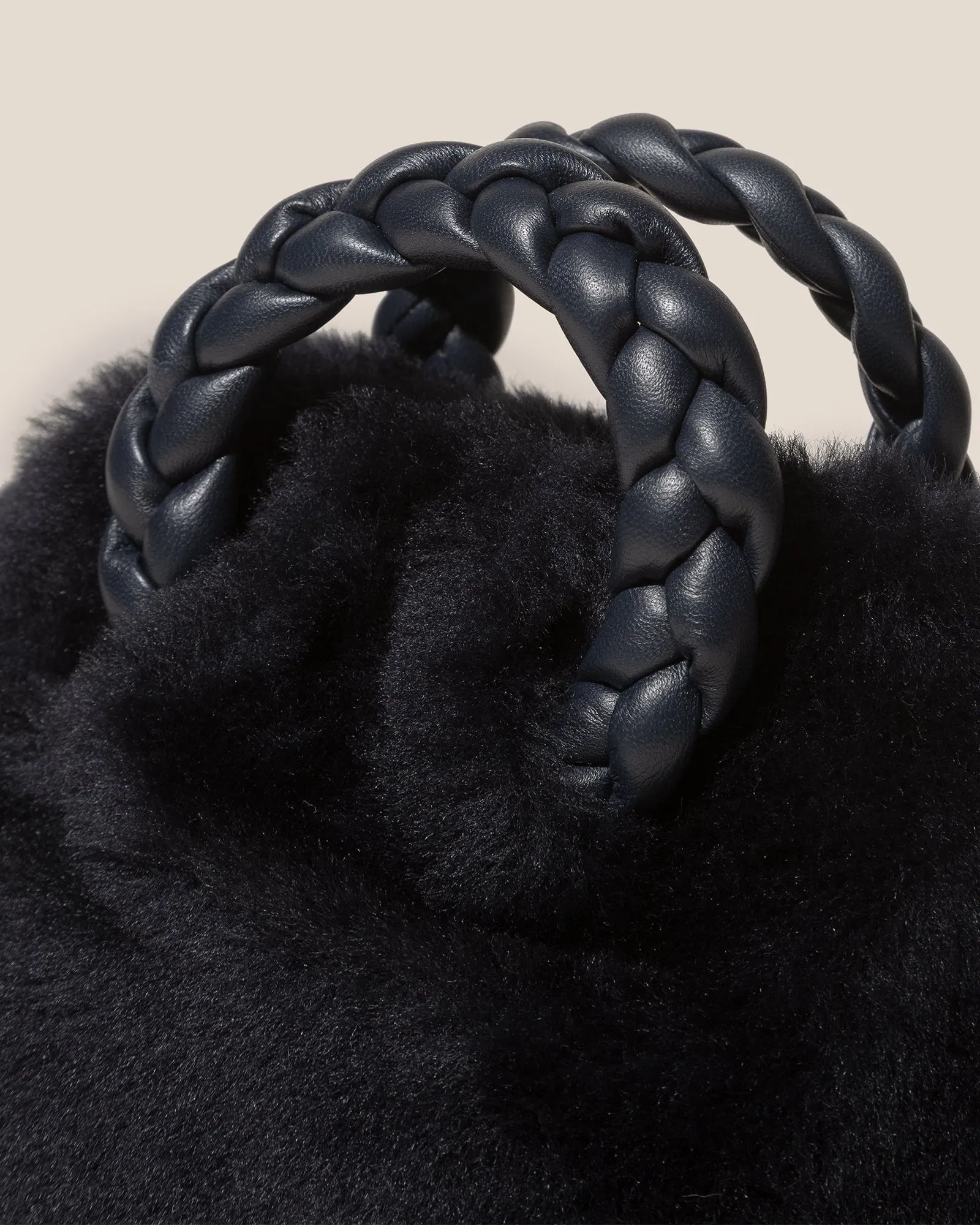 BOMBON SHEARLING - Small Plaited-handle Crossbody Bag sold by Hereu Studio product image thumbnail 2