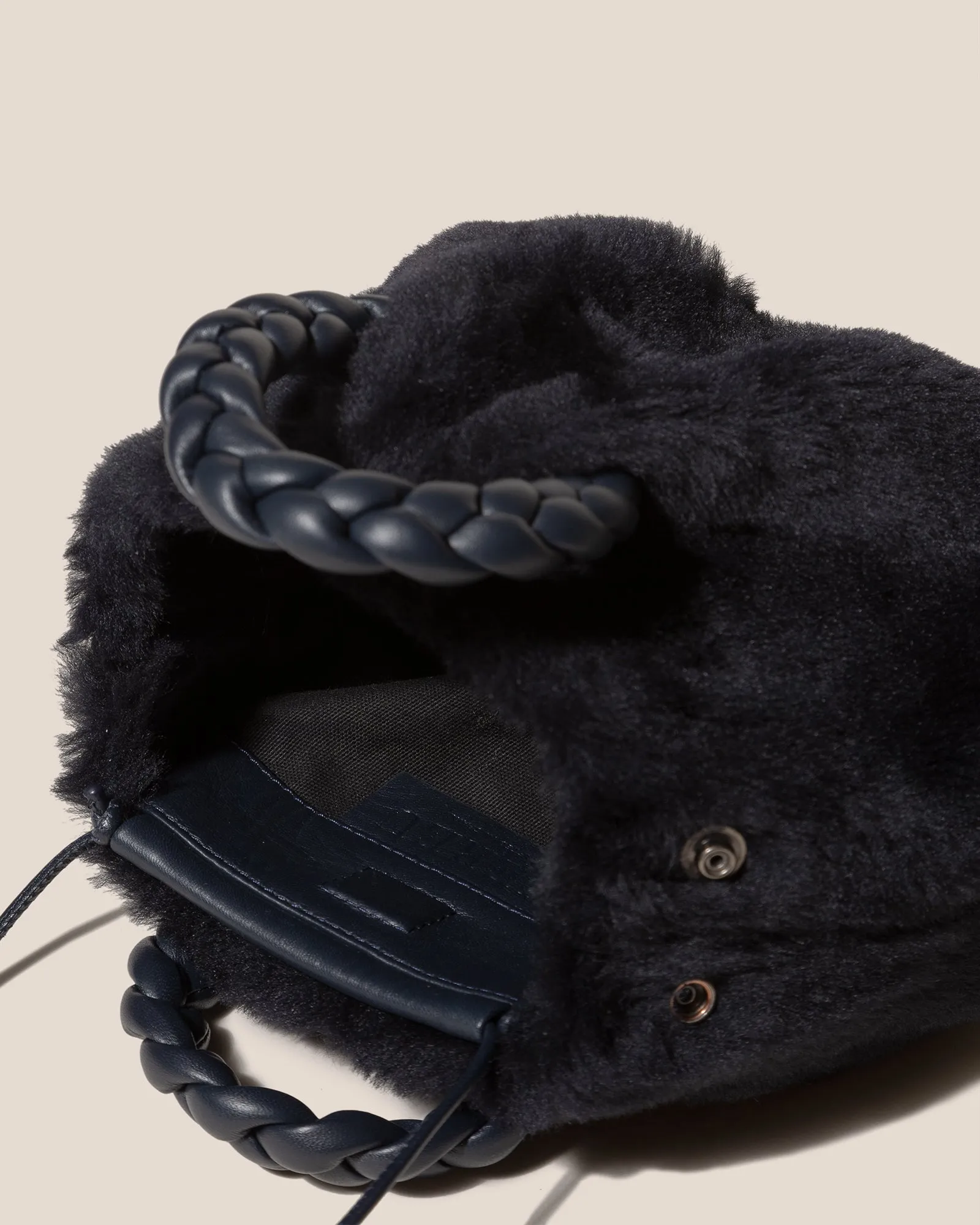 BOMBON SHEARLING - Small Plaited-handle Crossbody Bag sold by Hereu Studio product image thumbnail 3