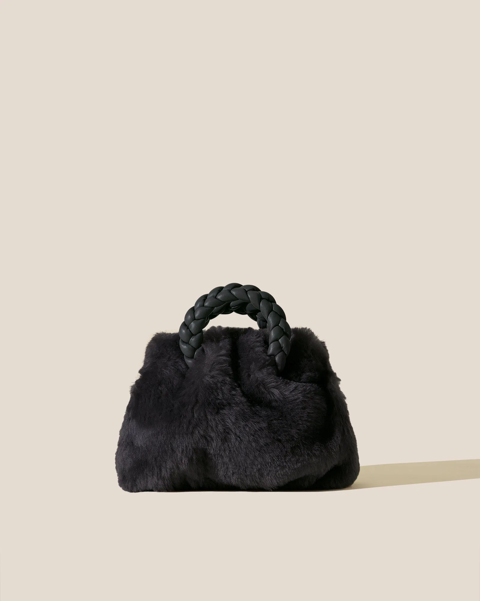 BOMBON SHEARLING - Small Plaited-handle Crossbody Bag sold by Hereu Studio