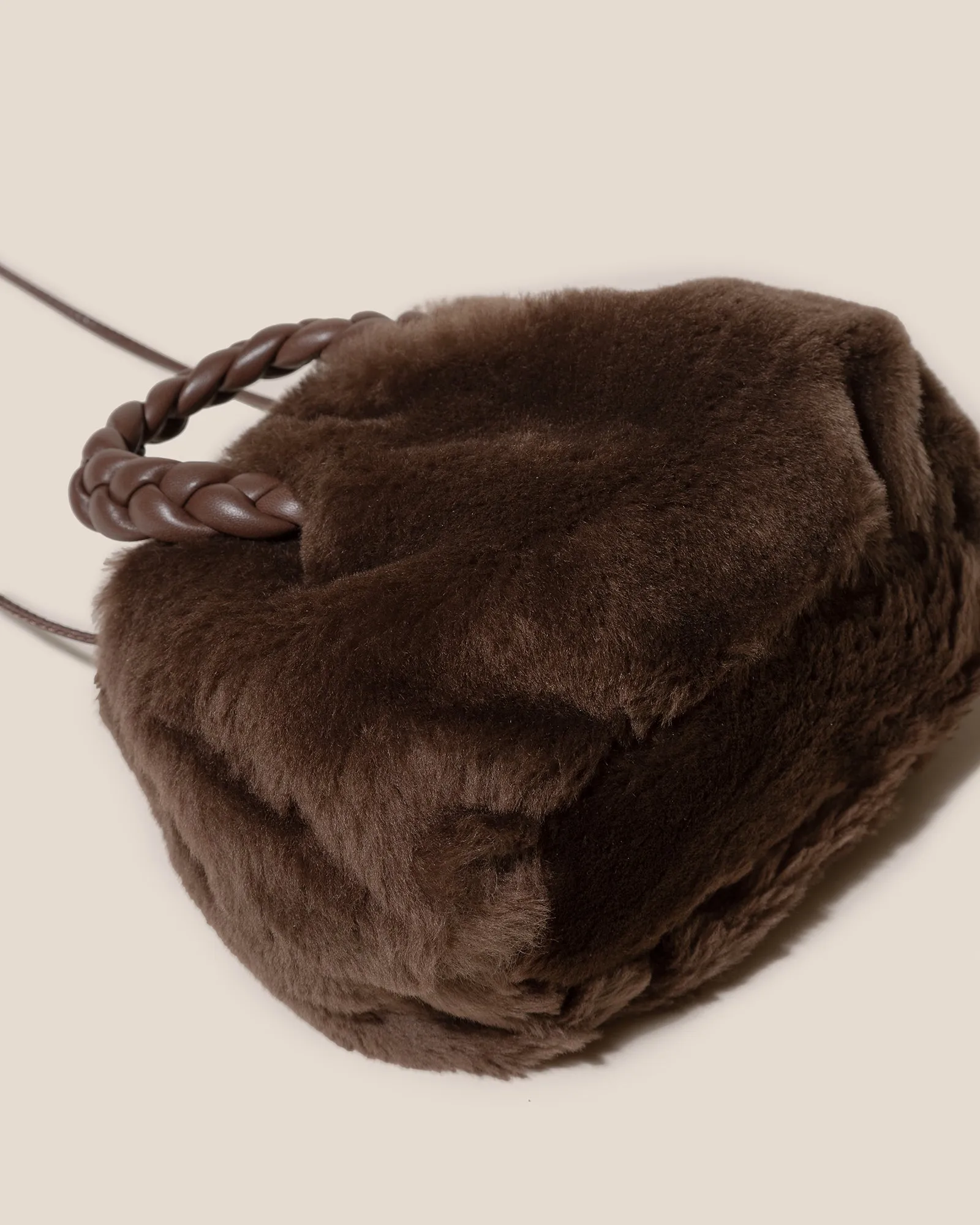 BOMBON SHEARLING - Plaited-handle Leather Handbag sold by Hereu Studio product image thumbnail 4