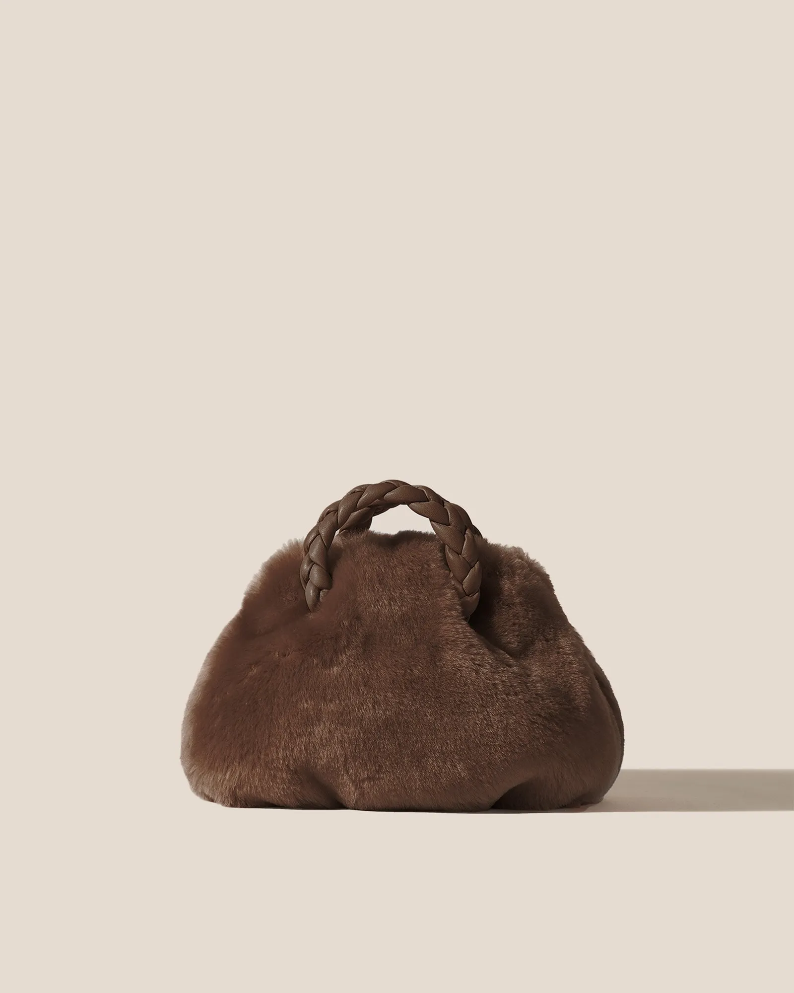 BOMBON SHEARLING - Plaited-handle Leather Handbag sold by Hereu Studio