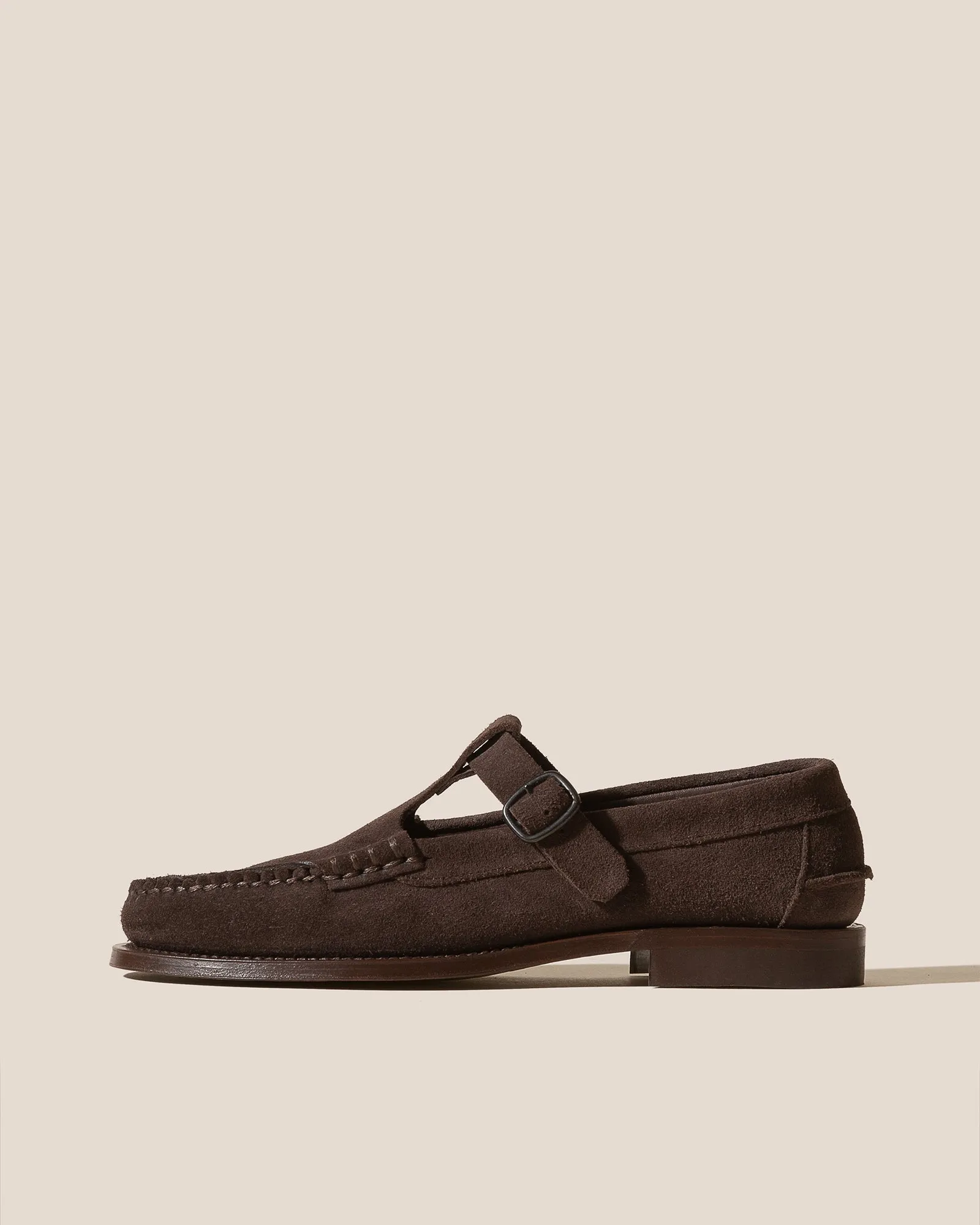 ALBER SUEDE - T-bar Loafer sold by Hereu Studio