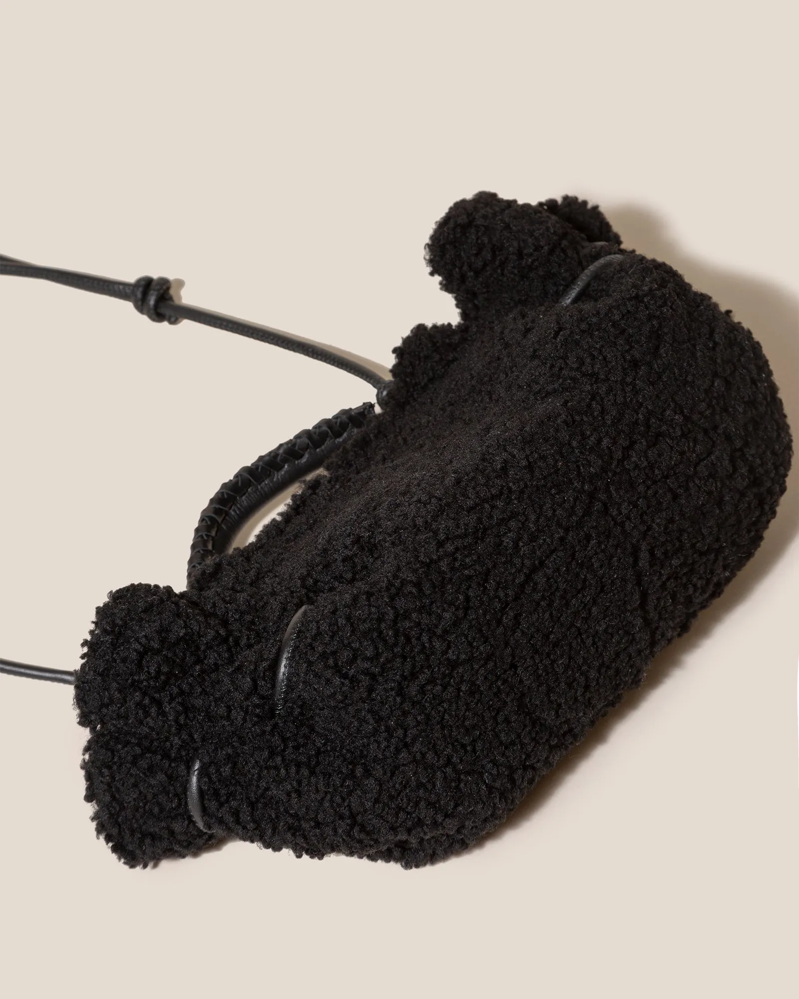 ARTA MINI CURLY SHEARLING - Pleated Crossbody Bag sold by Hereu Studio product image thumbnail 4
