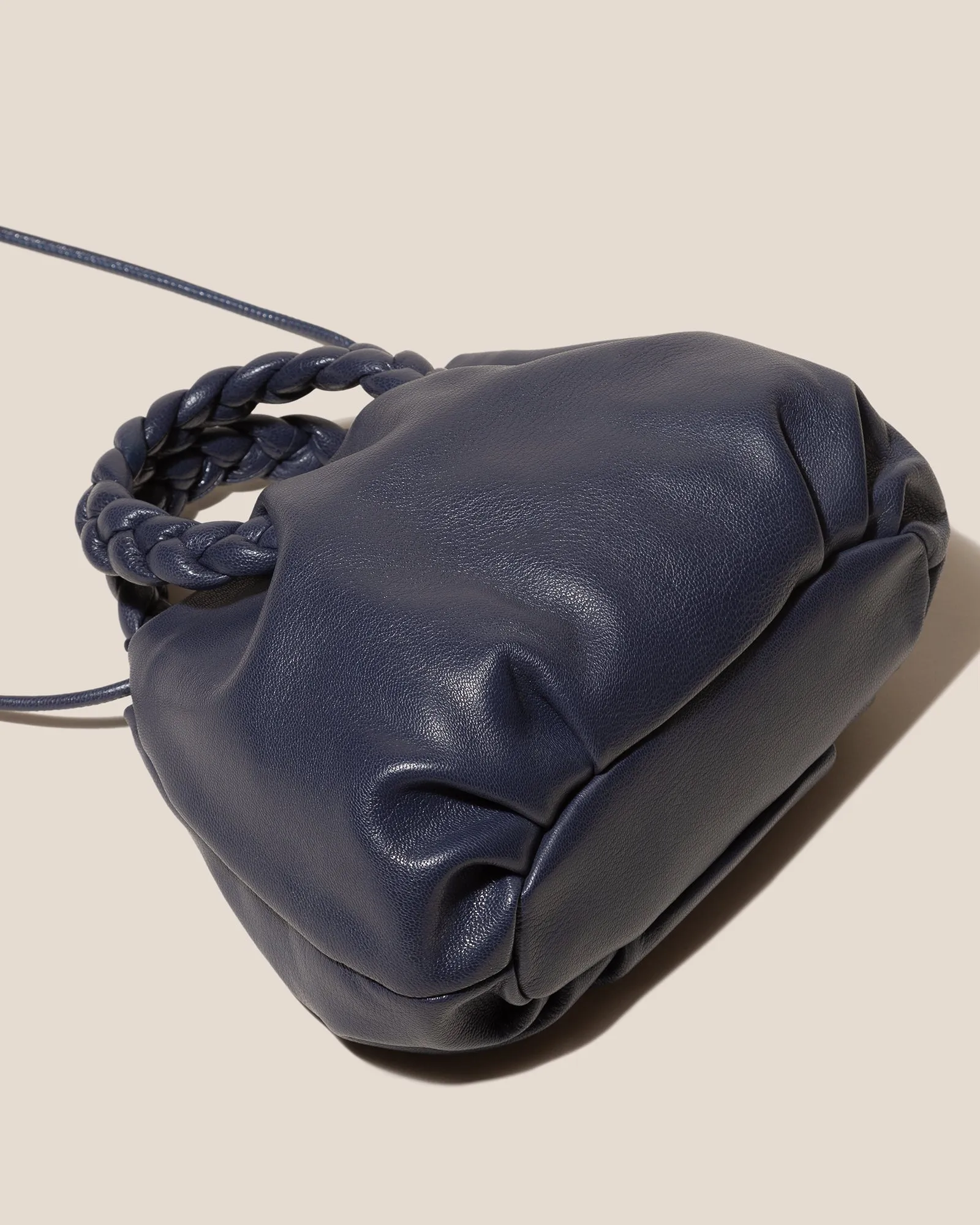 BOMBON M SUPPLE SHINY - Plaited-handle Leather Crossbody Bag sold by Hereu Studio product image thumbnail 4